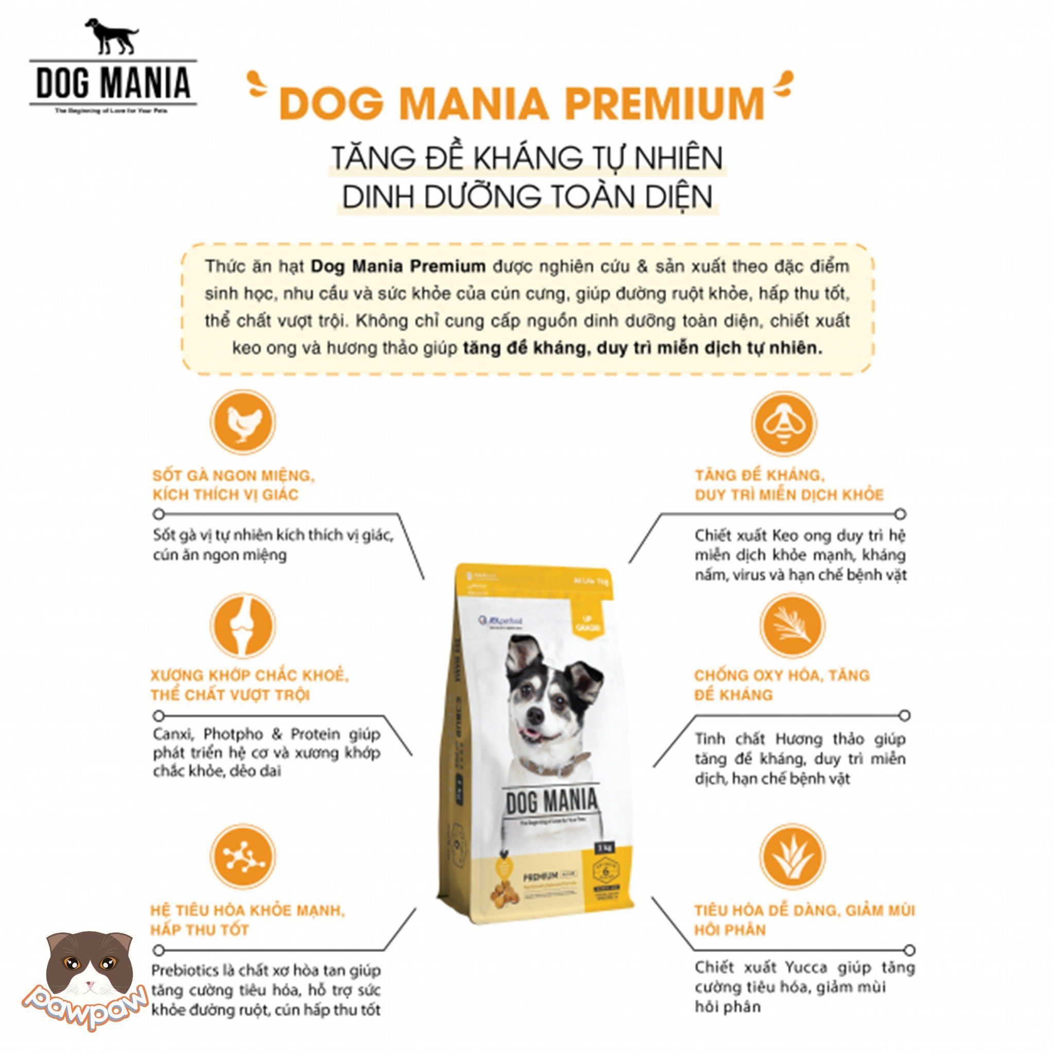  Hạt Dog Mania Allstage cho chó mọi độ tuổi 