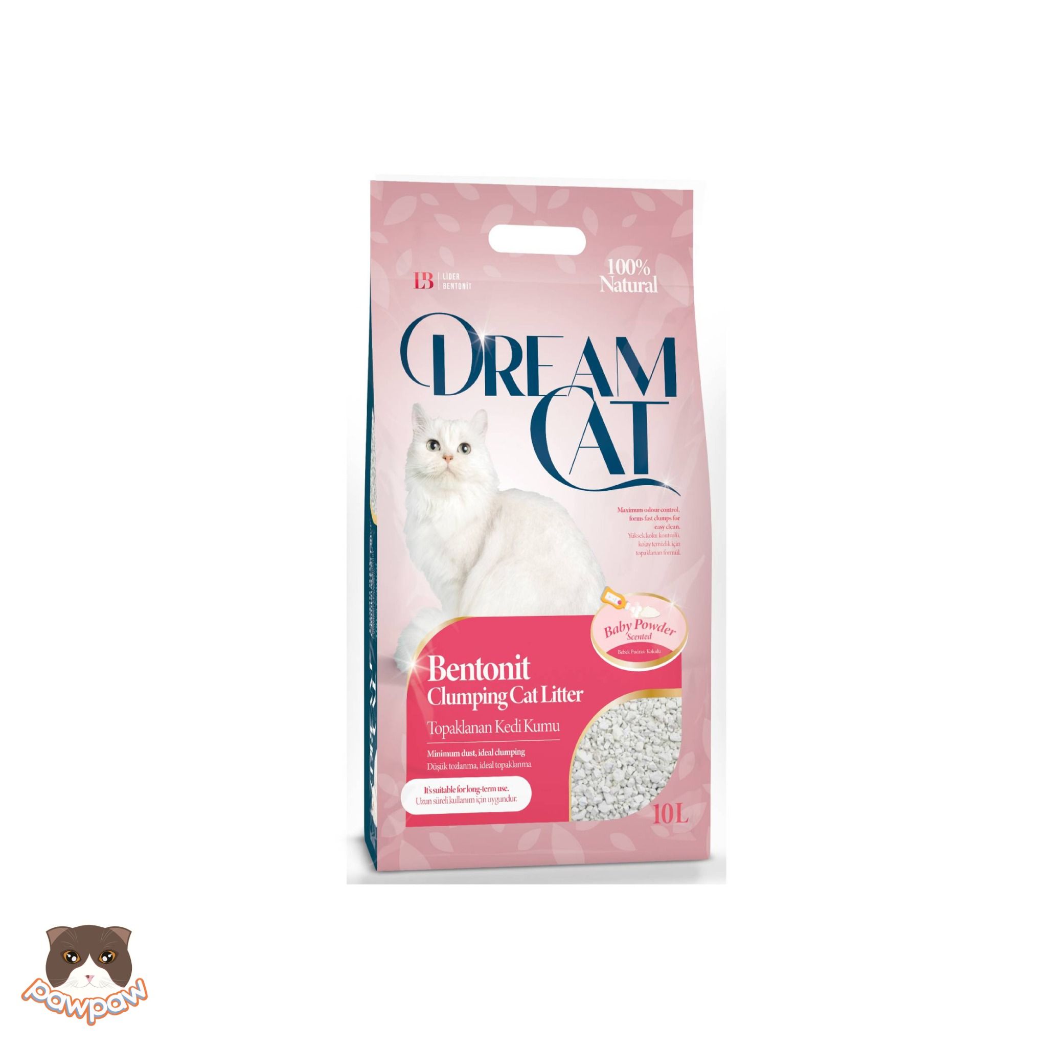 Cát vệ sinh đất sét Dream Cat 10L cho mèo