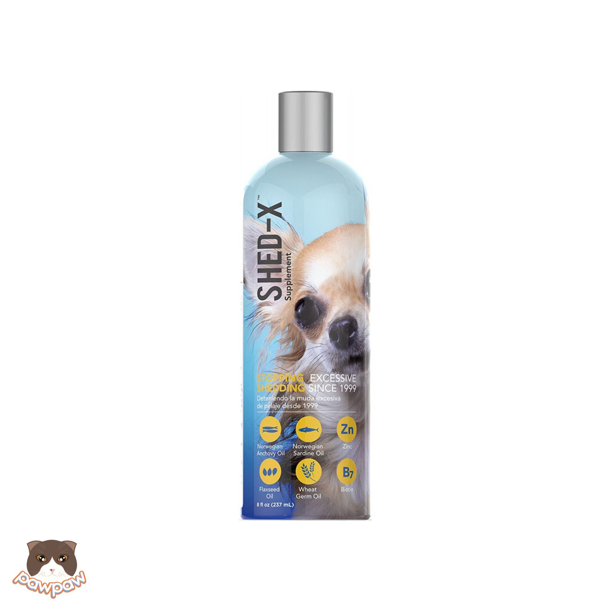 Dưỡng chất đẹp da & giảm rụng lông Shed-X 237ml cho cho chó