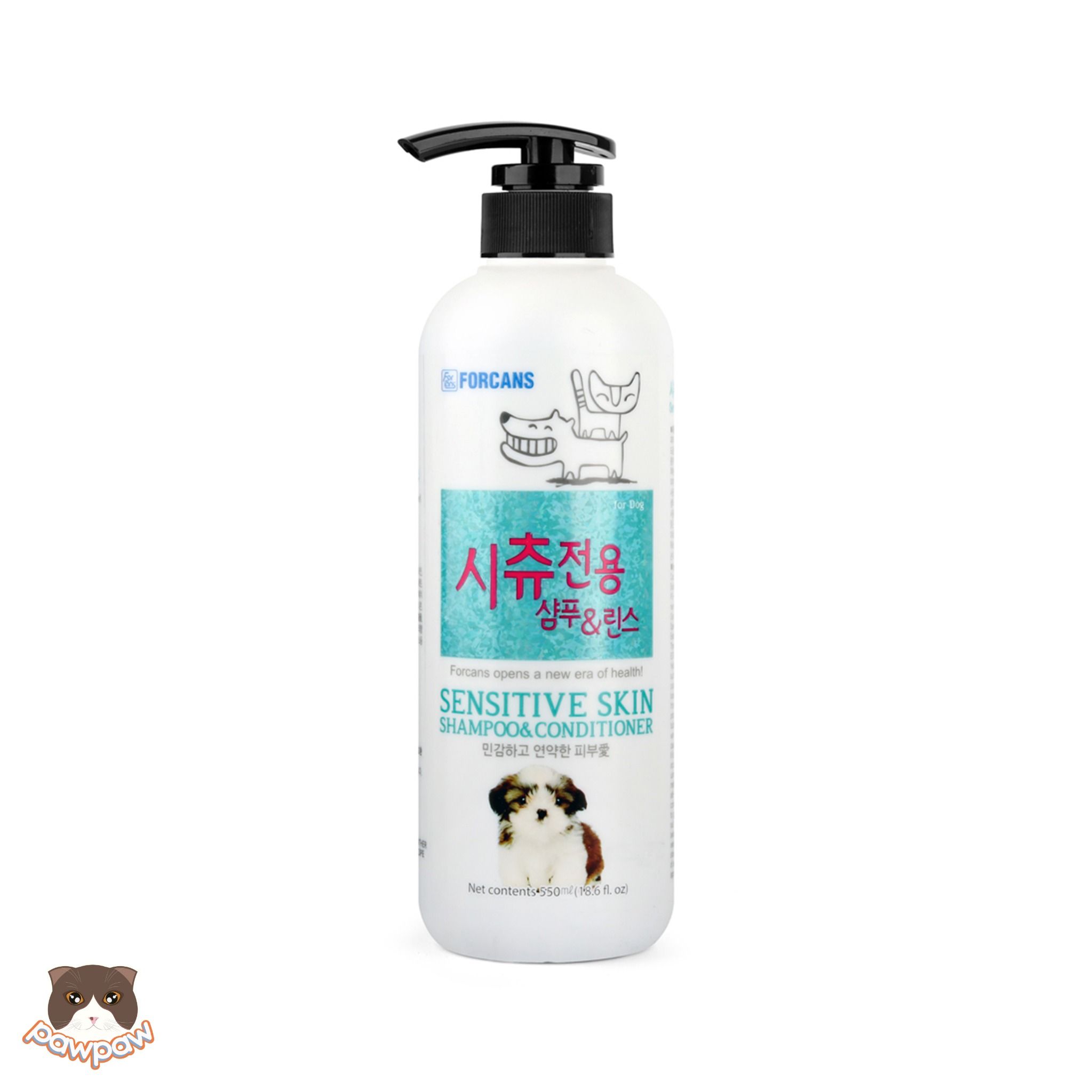  Dầu gội xả Forcans chuyên dụng cho chó Shih Tzu da nhạy cảm 