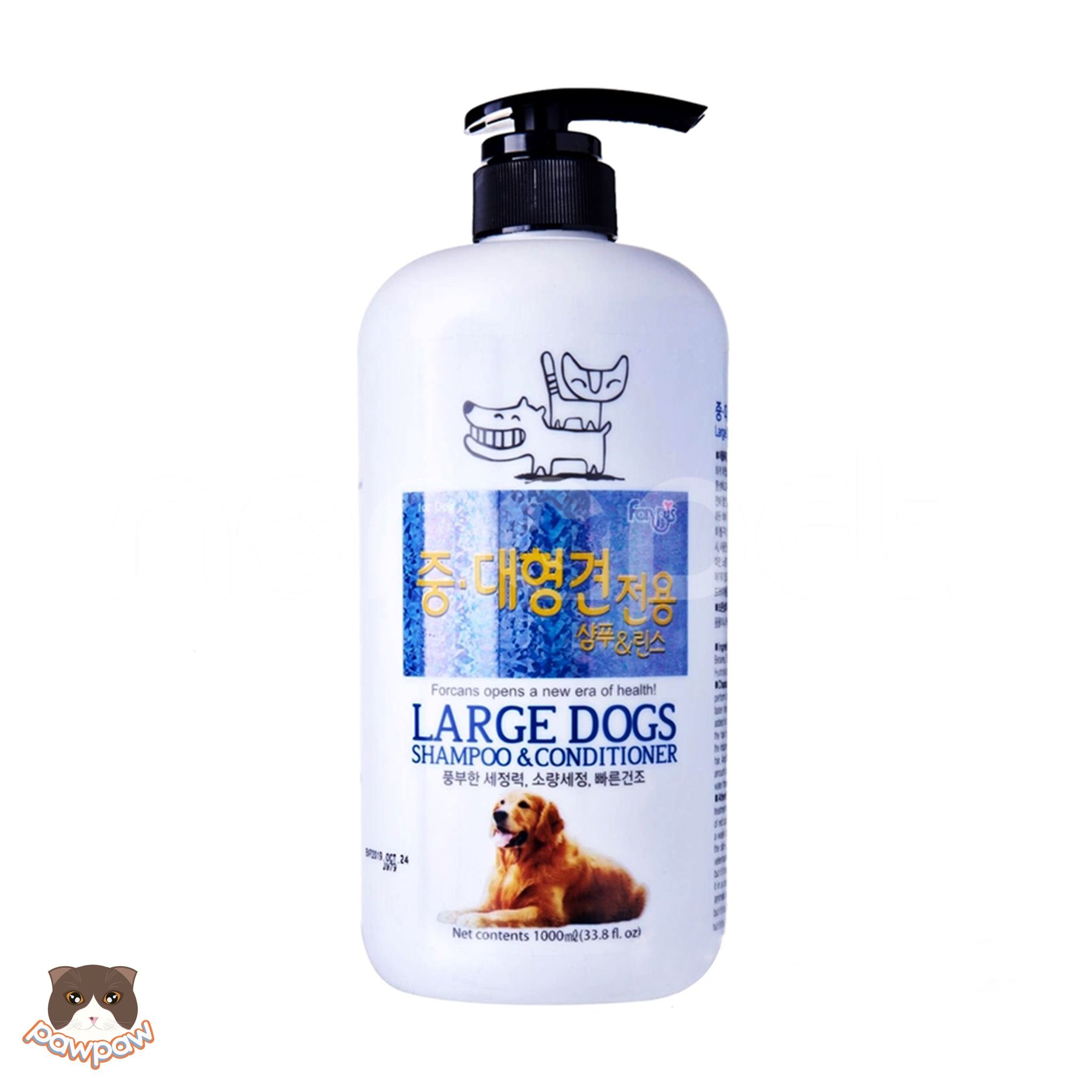 Dầu gội xả Forcans Large Dog 1L cho chó vừa & lớn