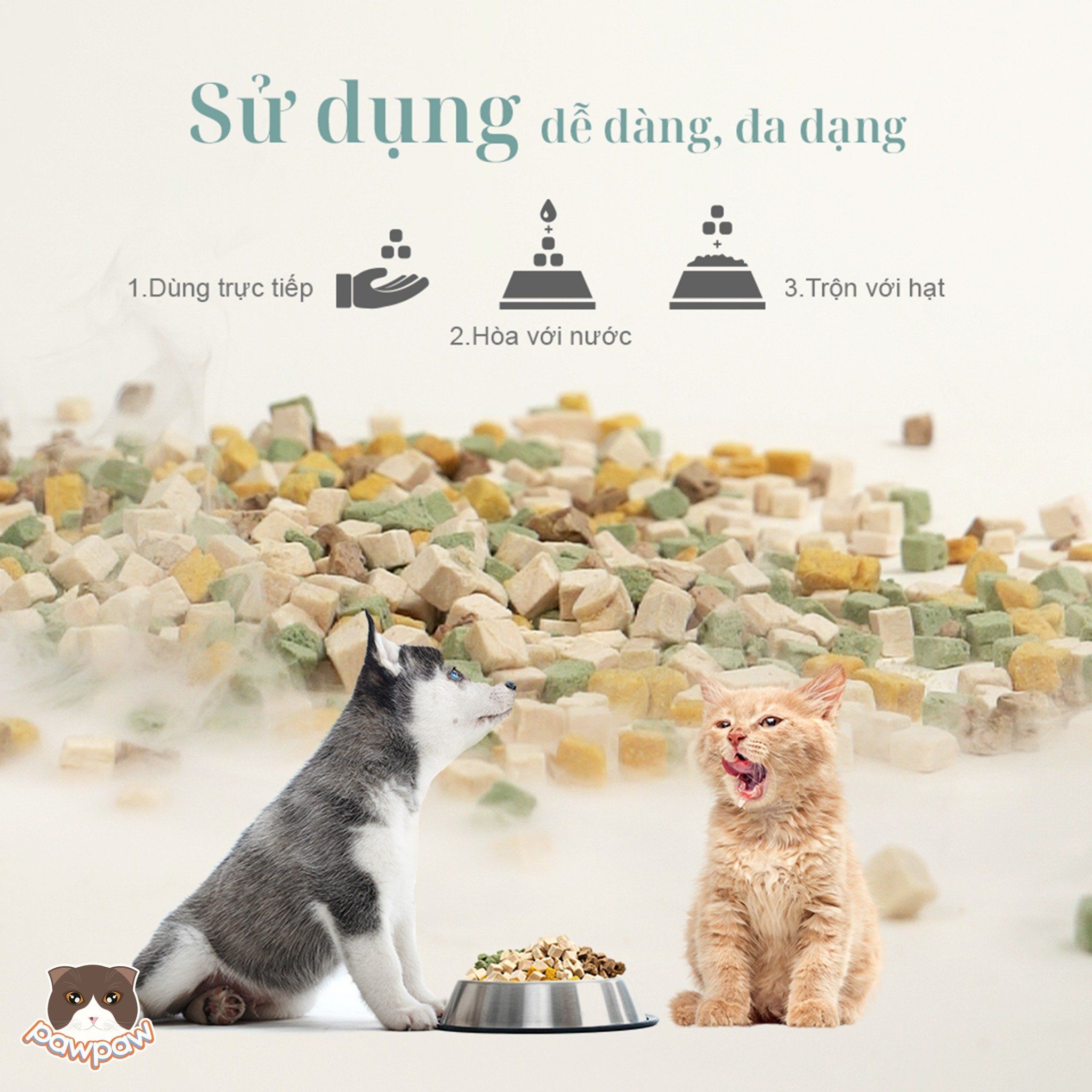 Thịt sấy đông khô PetQ cho mèo