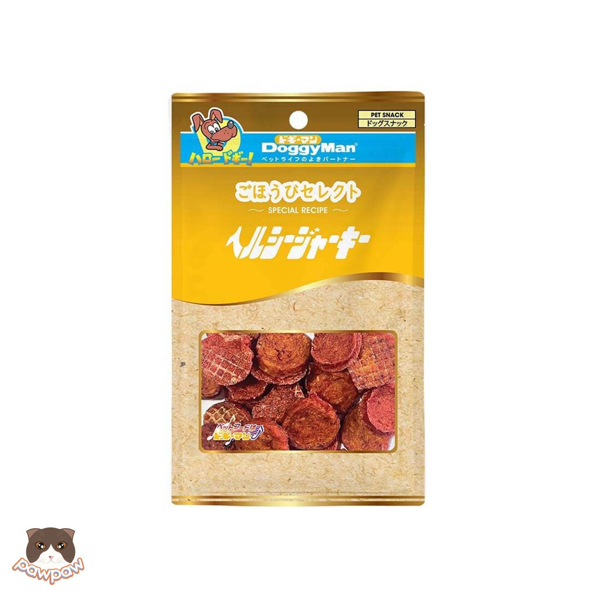 Miếng gà sấy bổ sung thịt bò Doggyman 90g cho chó
