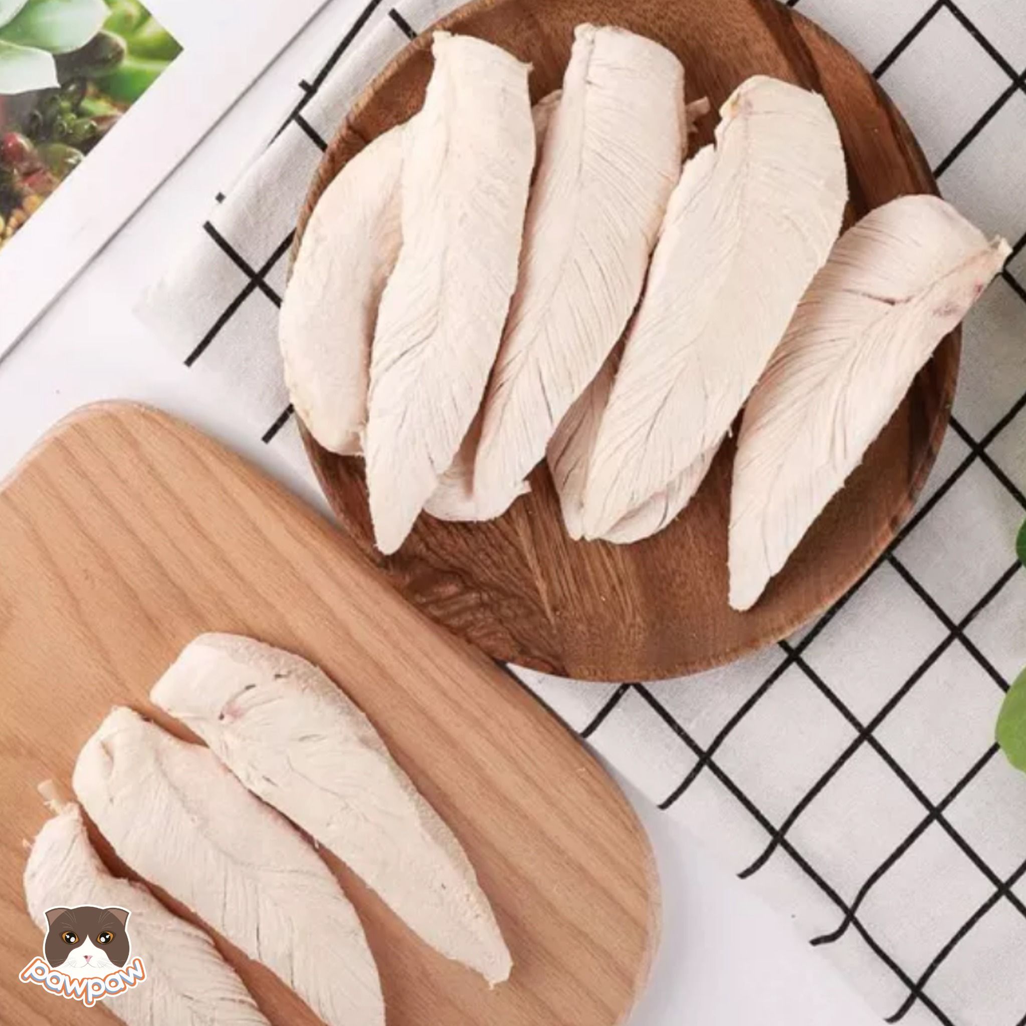 Ức gà sấy miếng cho chó mèo