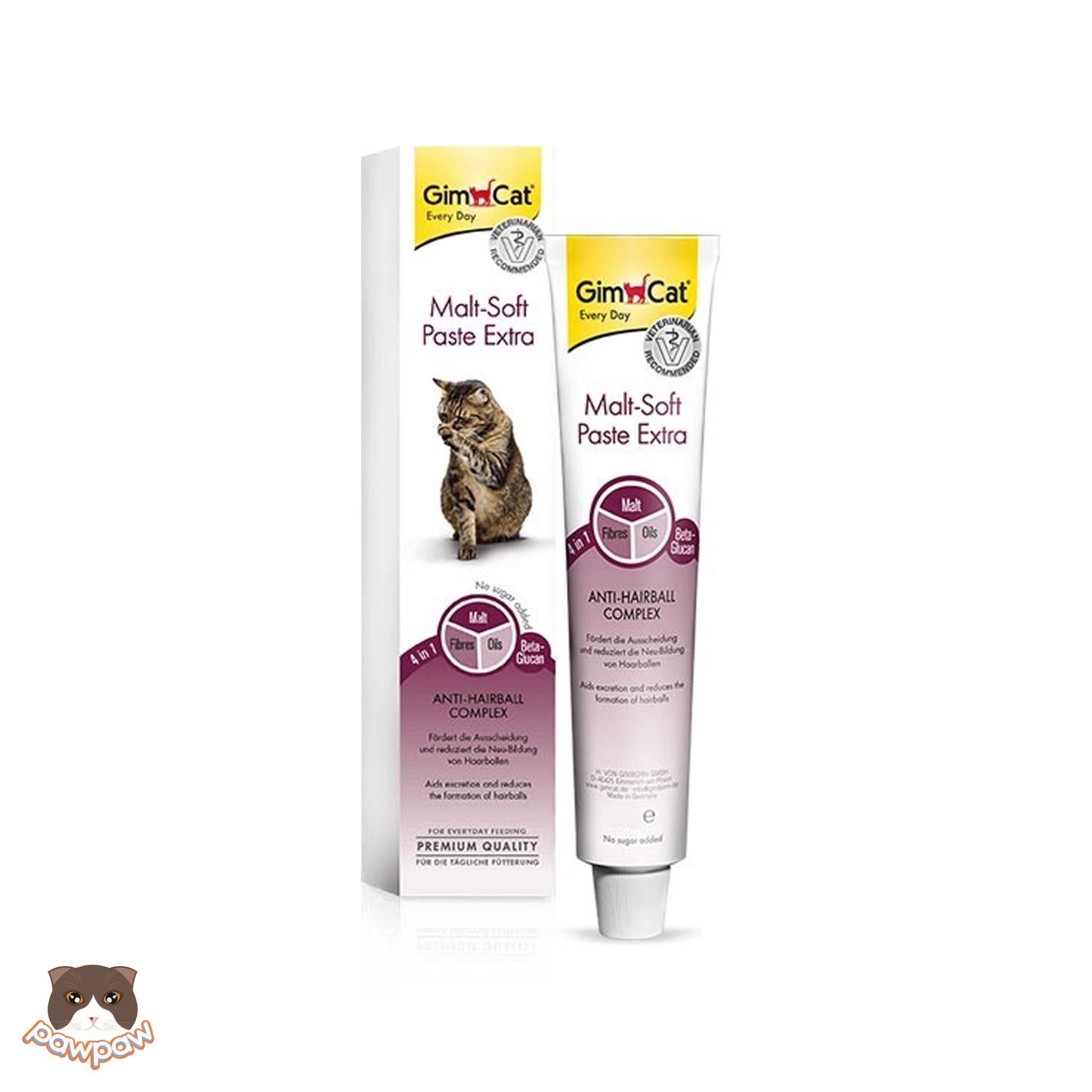 Gel hỗ trợ tiêu búi lông Gimcat Malt-Soft Extra 50g cho mèo