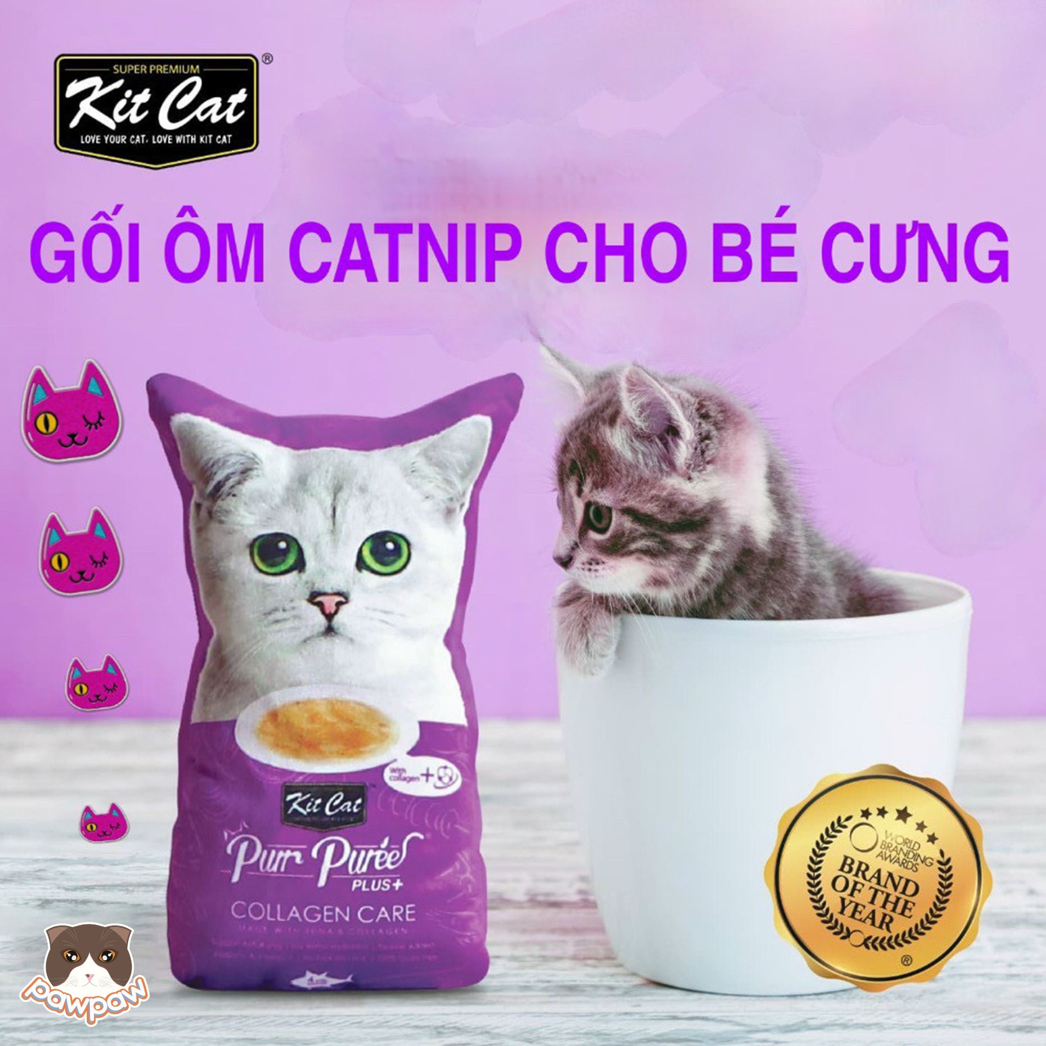 Gối ôm cỏ mèo Kitcat