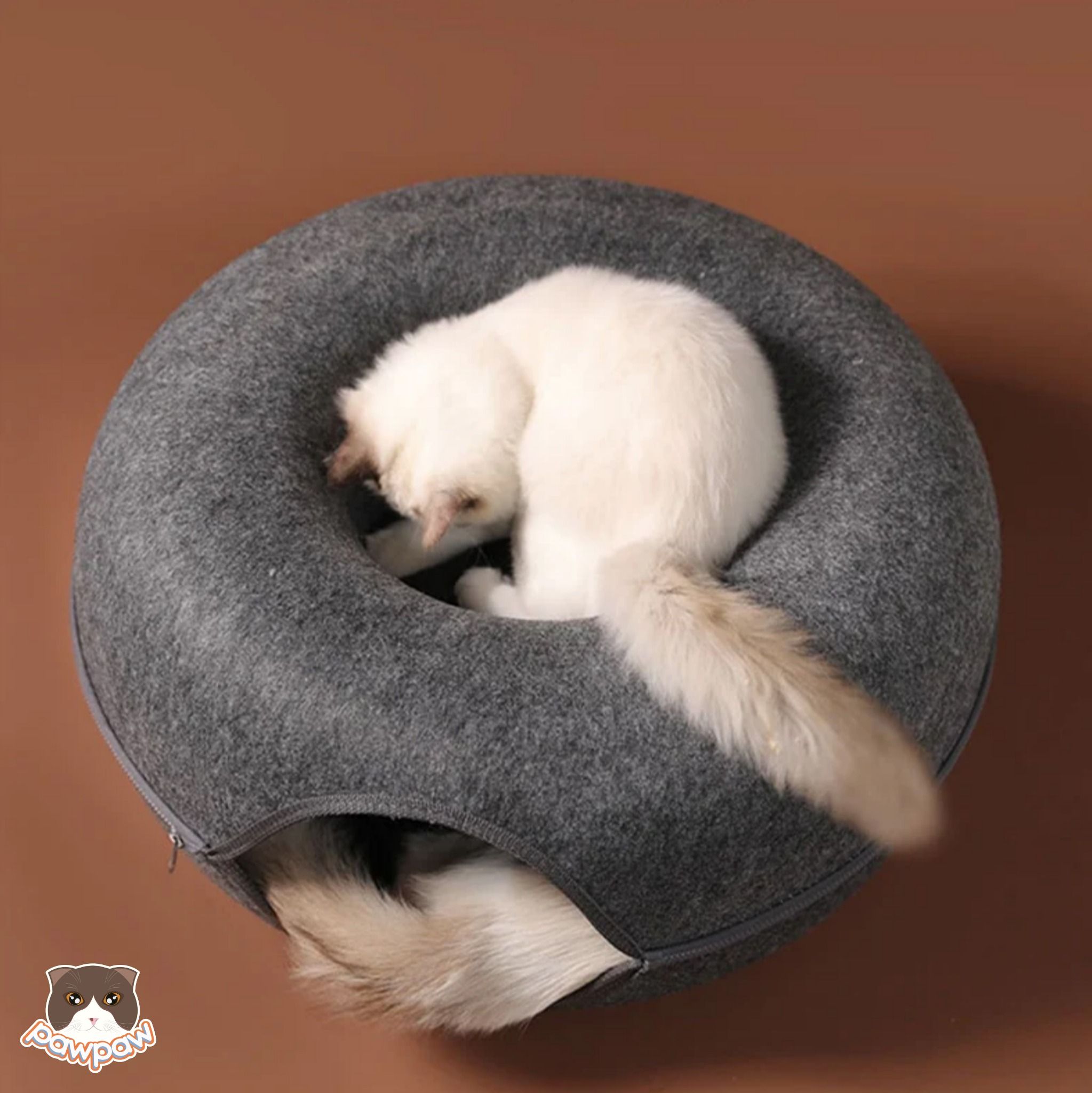 Đồ chơi hầm trú ẩn bằng nỉ cho mèo