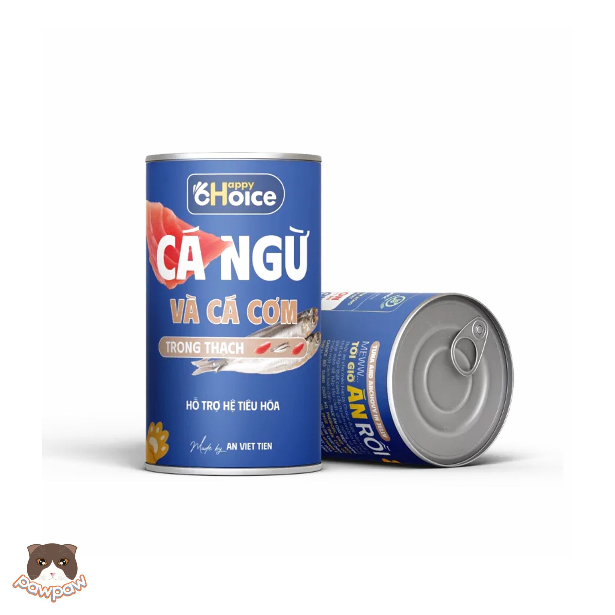 Pate cá ngừ nhiều vị Happy Choice 400g cho mèo