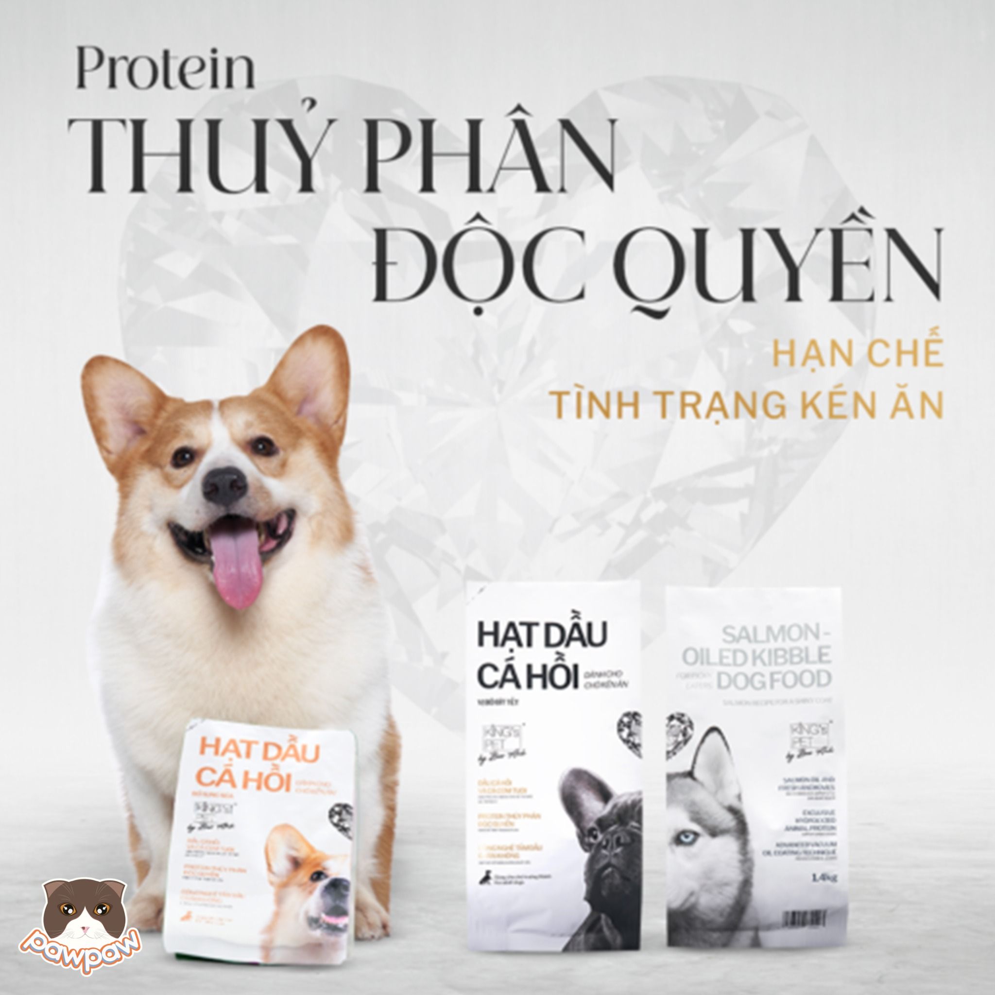 Hạt King's pet dầu cá hồi cho chó trưởng thành