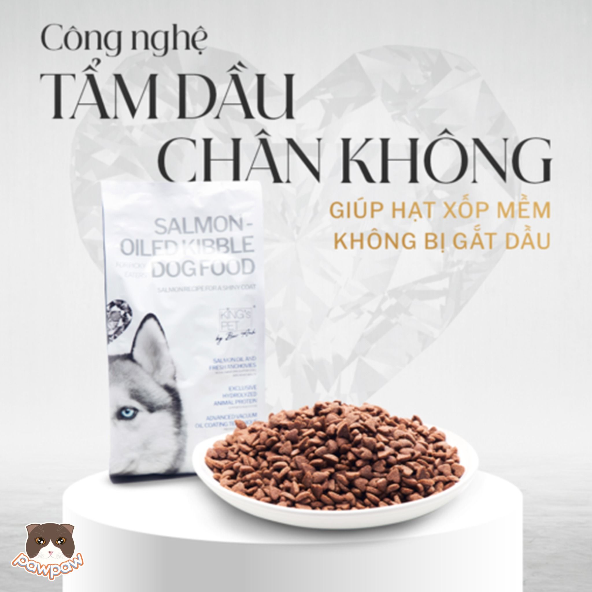 Hạt King's pet 350g bổ sung sữa cho chó con