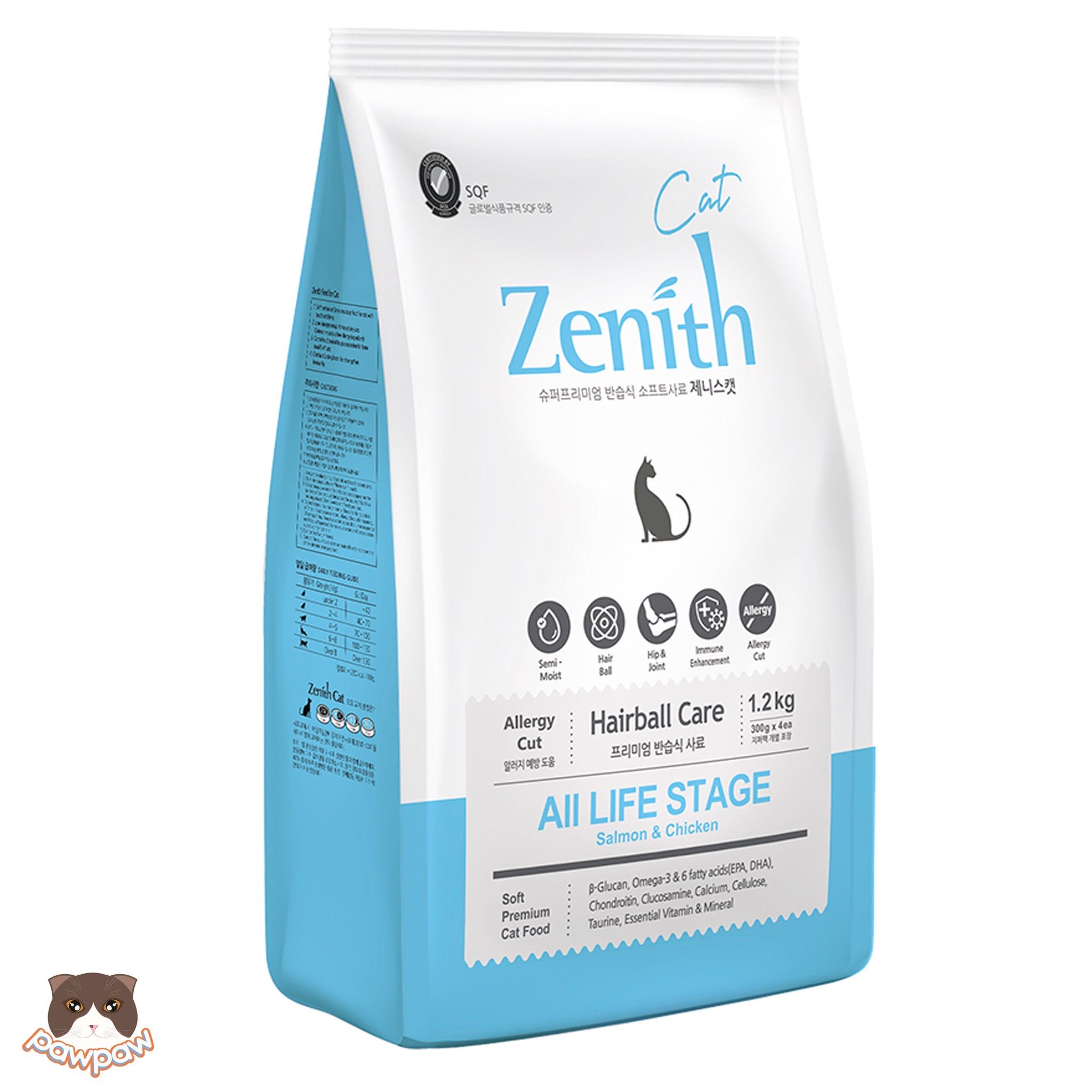 Hạt mềm Zenith Hairball Allstage cho mèo mọi độ tuổi