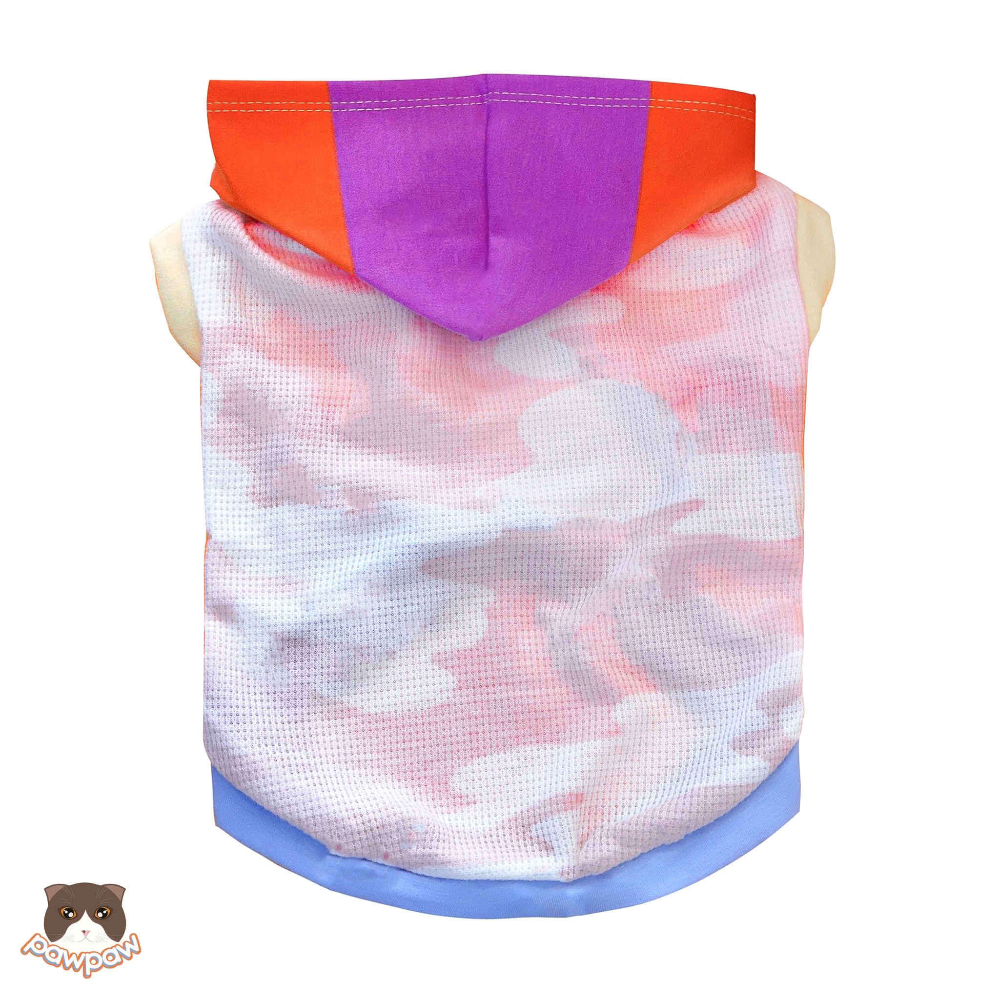 Hoodie lính mũ cầu vồng cho chó mèo