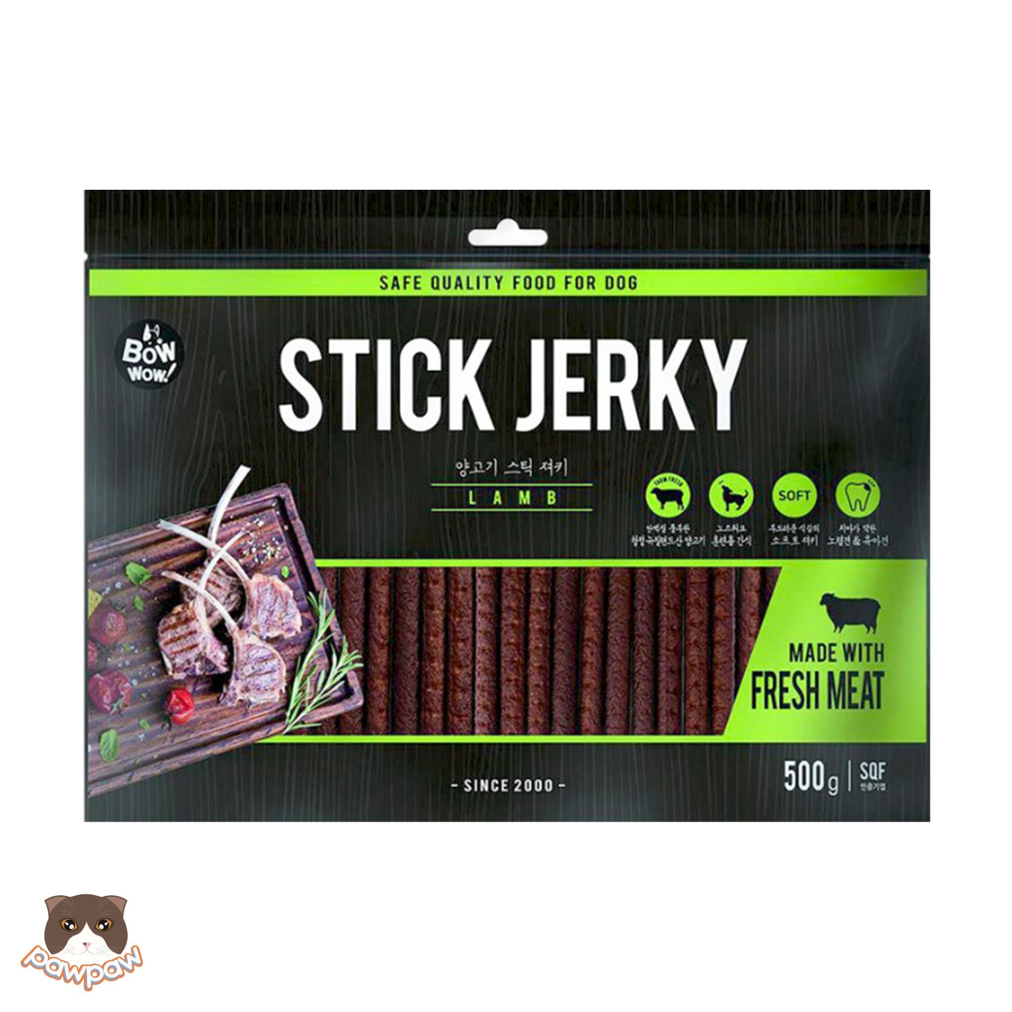 Thịt cừu que Bowwow Stick Jerky cho chó