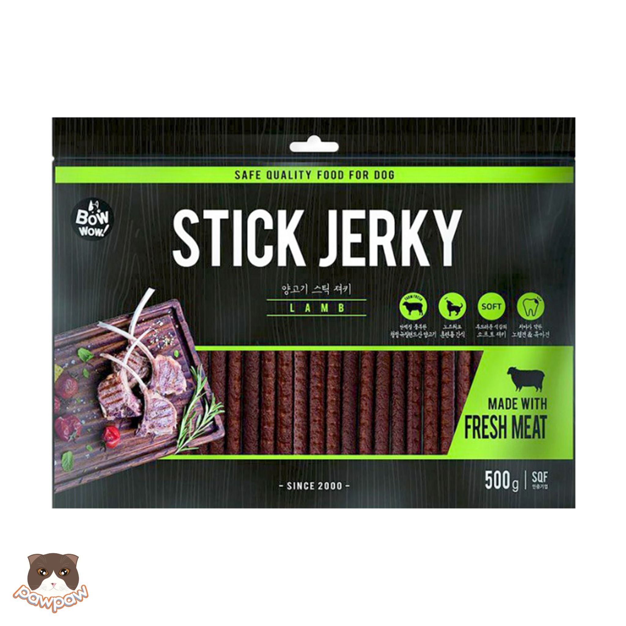  Thịt cừu que Bowwow Stick Jerky cho chó 