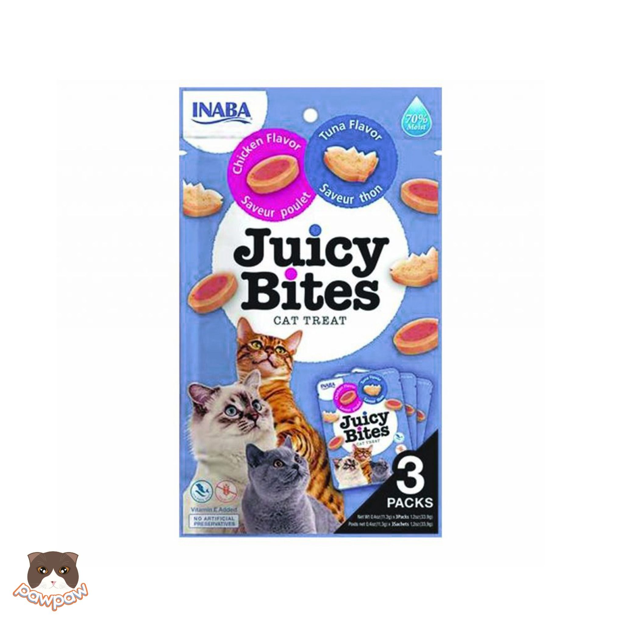  Snack mềm Inaba Juicy Bites cho mèo 