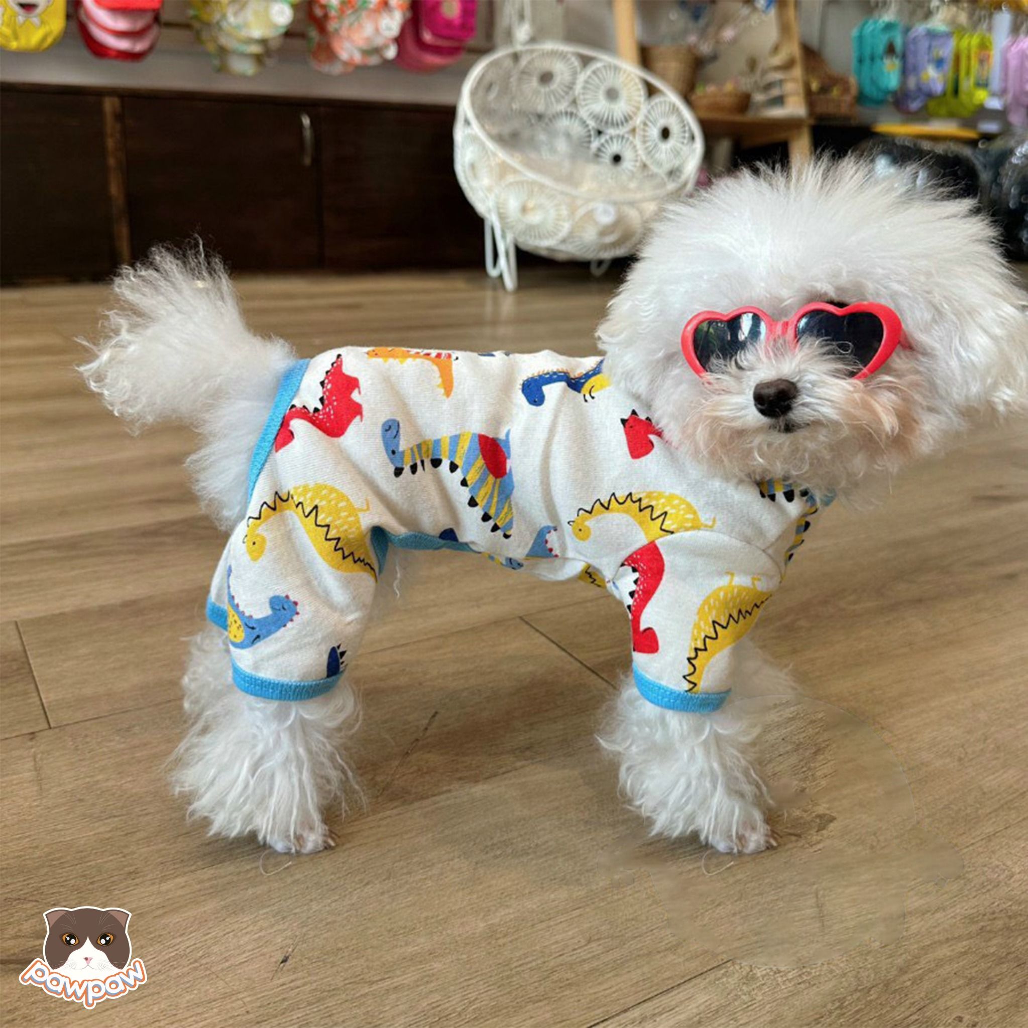 Jumpsuit hoạt hình cho chó mèo