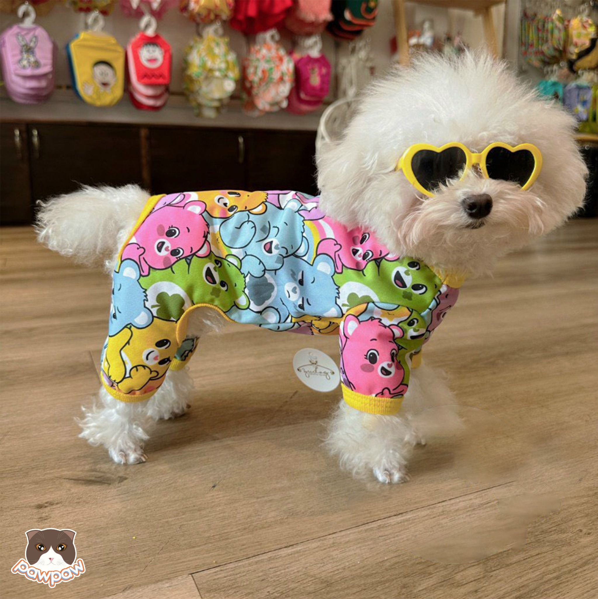 Jumpsuit hoạt hình cho chó mèo