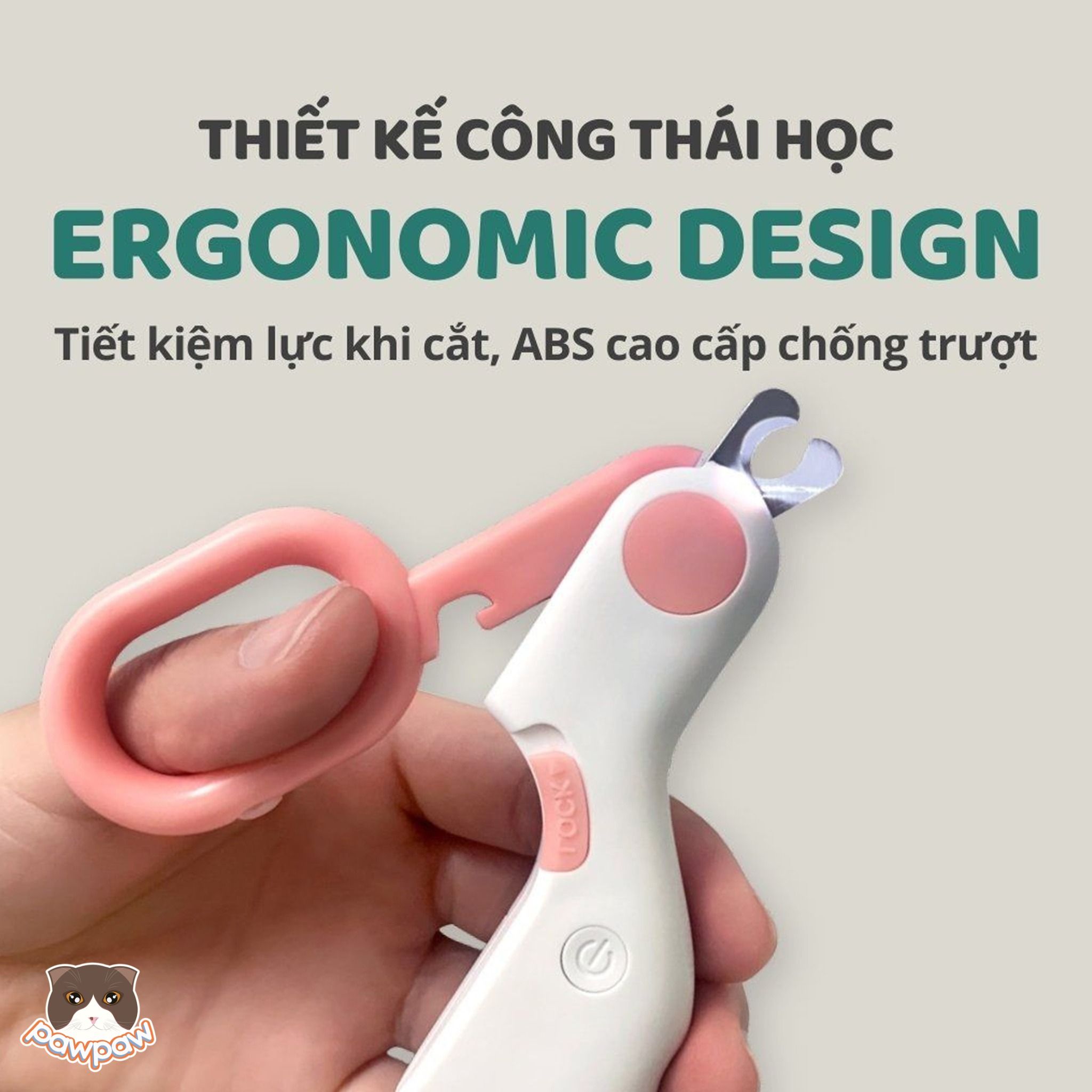 Kềm cắt móng mini đèn Led cho mèo