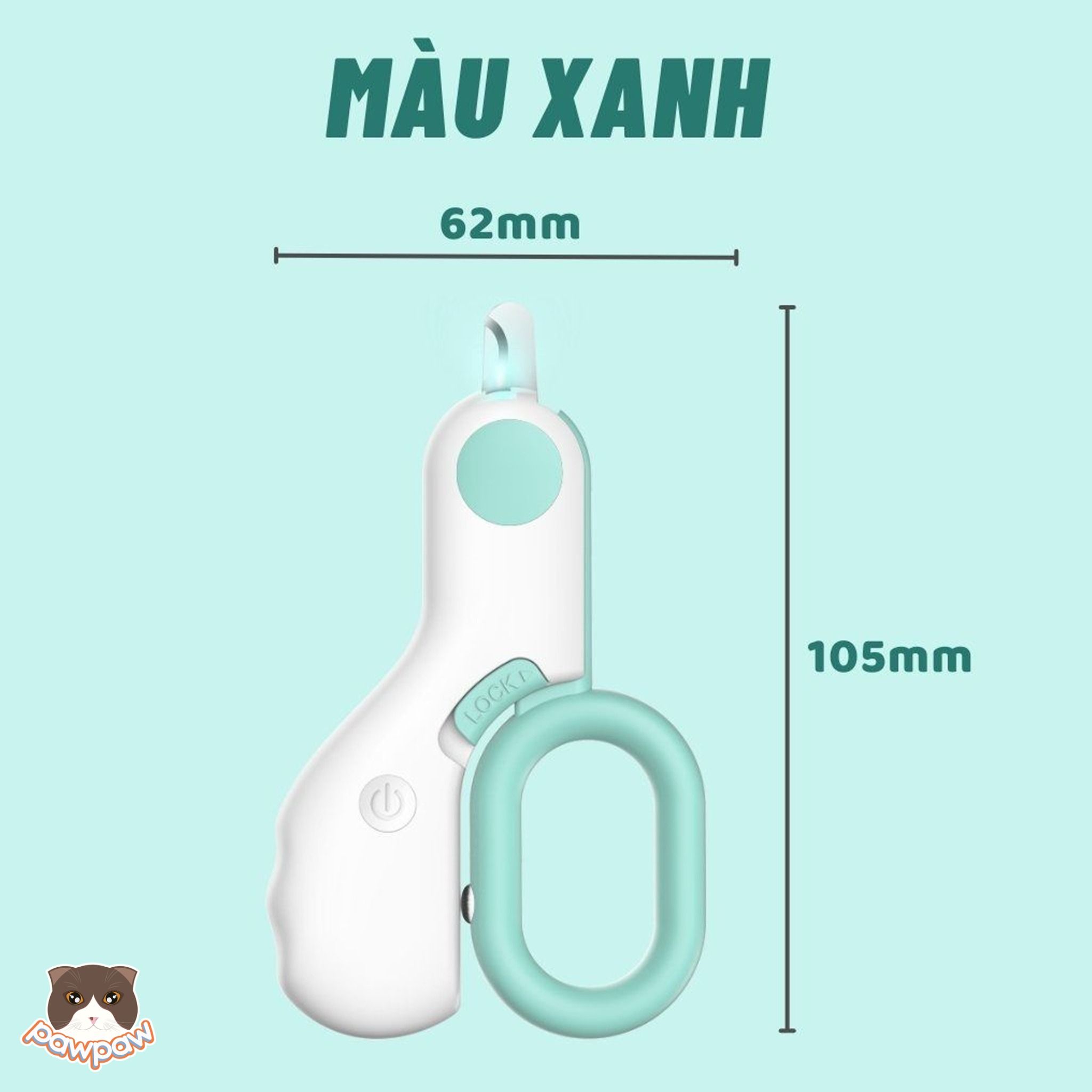 Kềm cắt móng mini đèn Led cho mèo