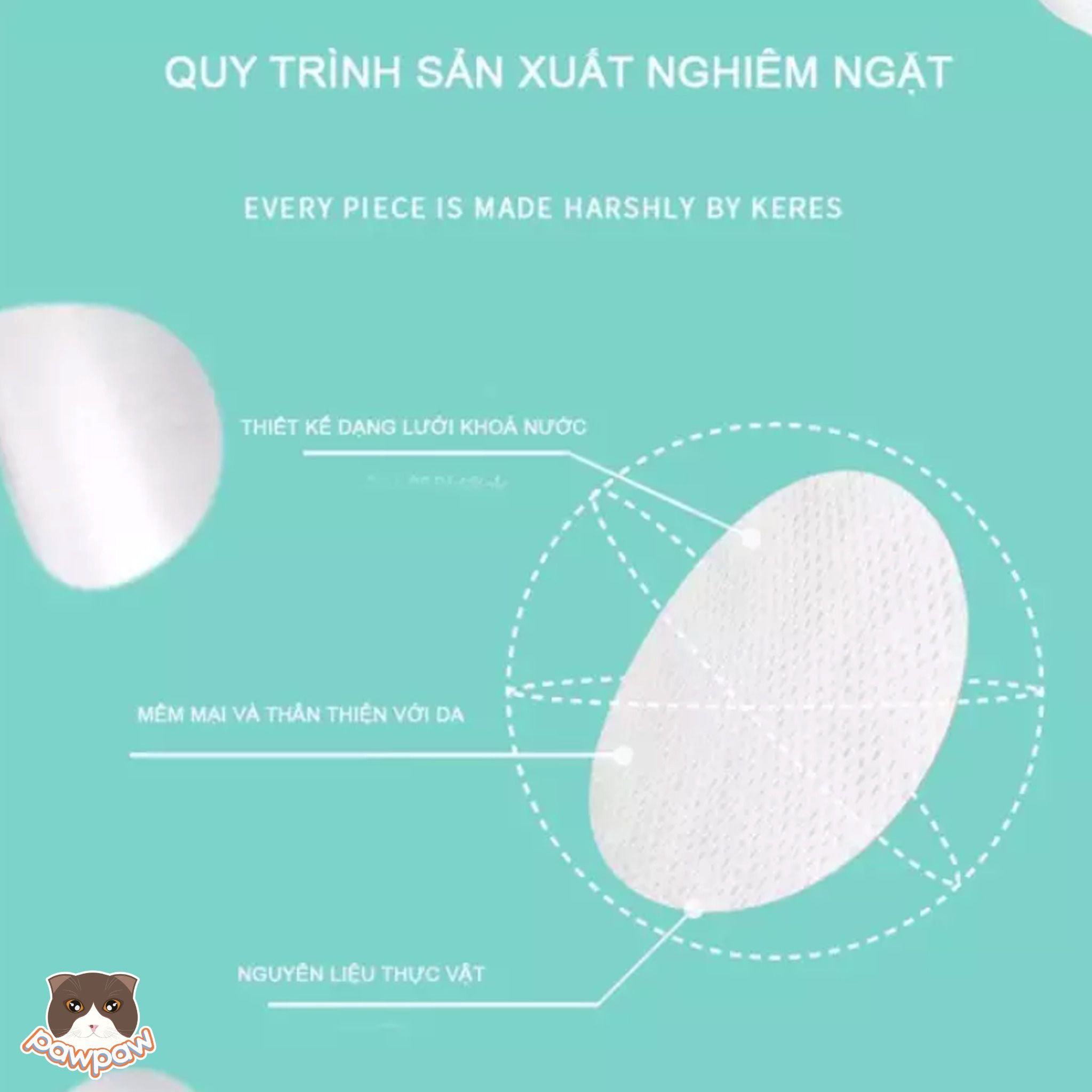 Khăn lau vết ố mắt cho chó mèo
