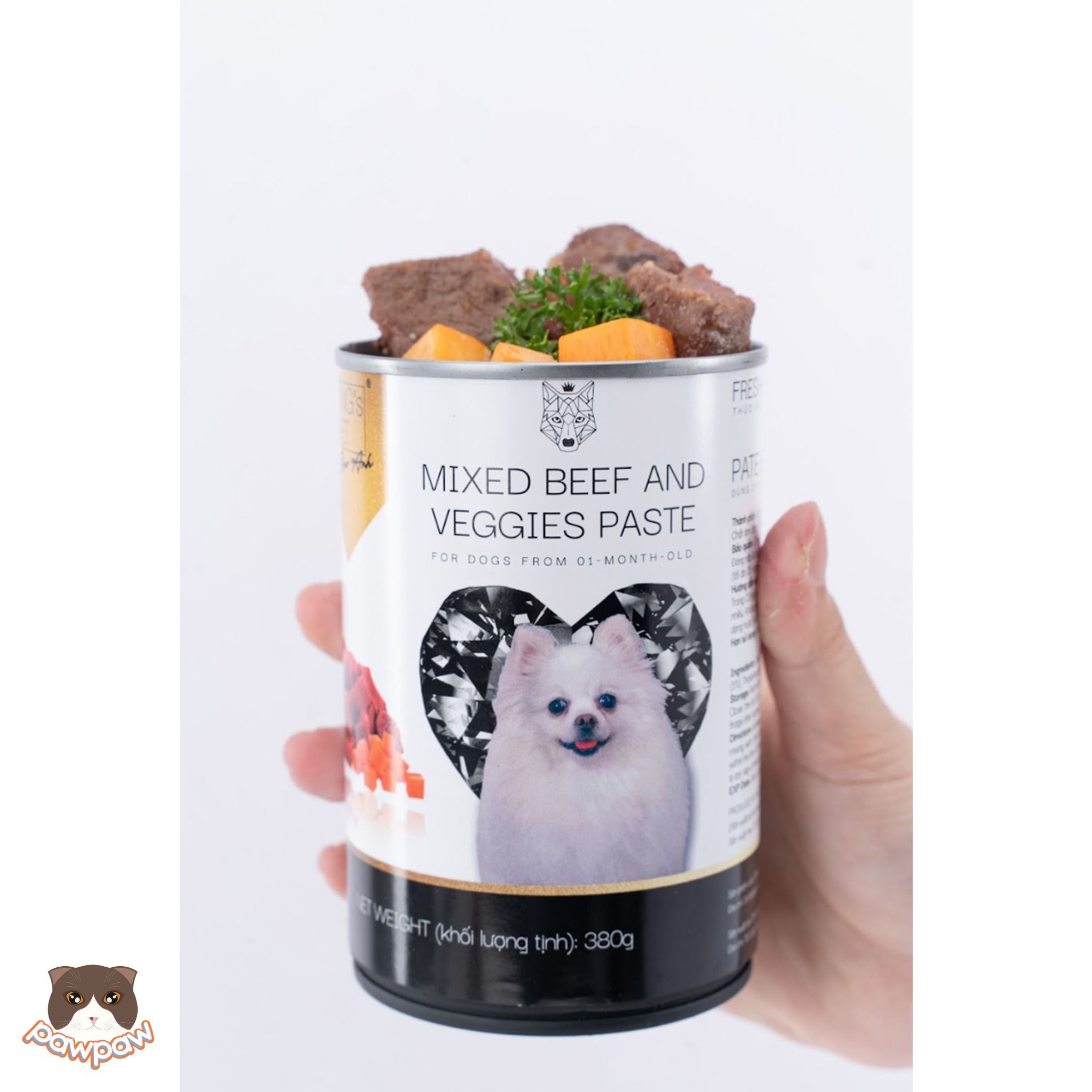 Pate King's Pet lon 380g cho chó