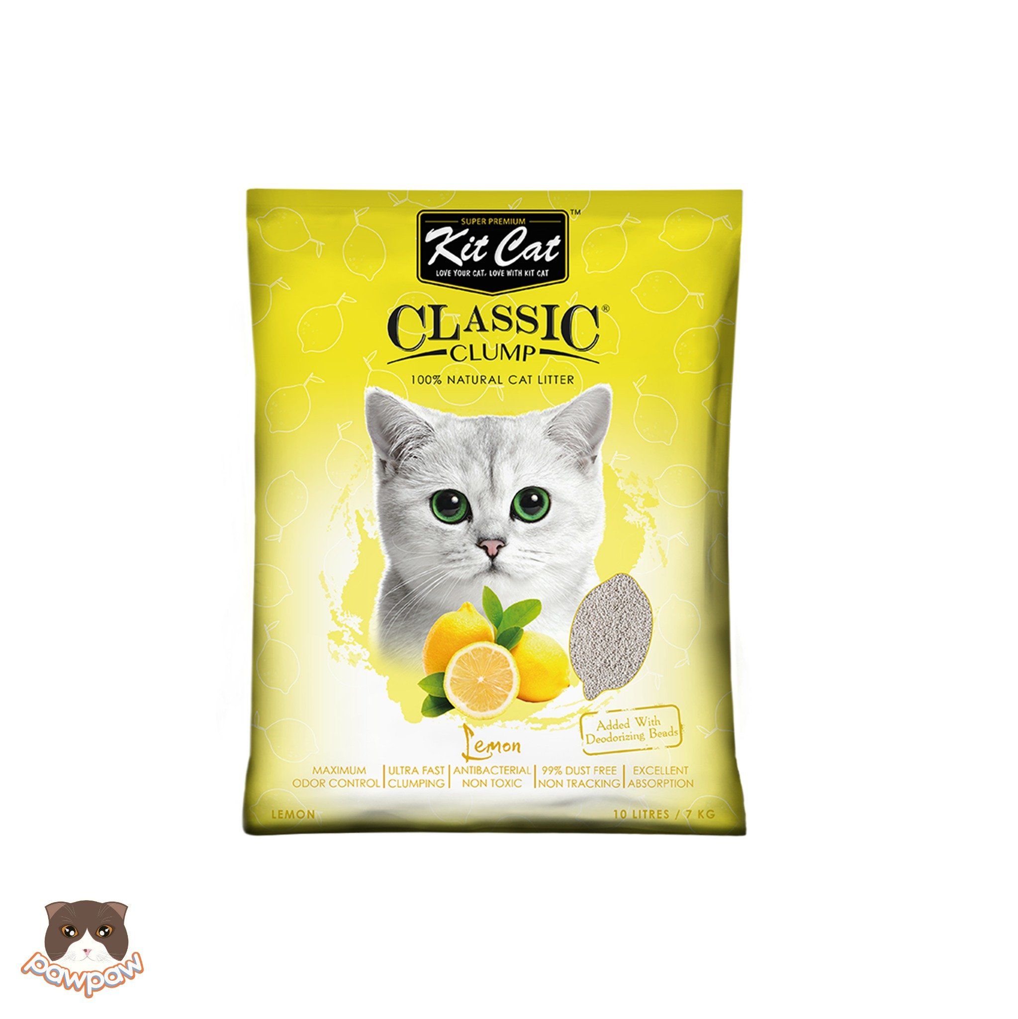  Cát đất sét Kitcat Classic 10L cho mèo 