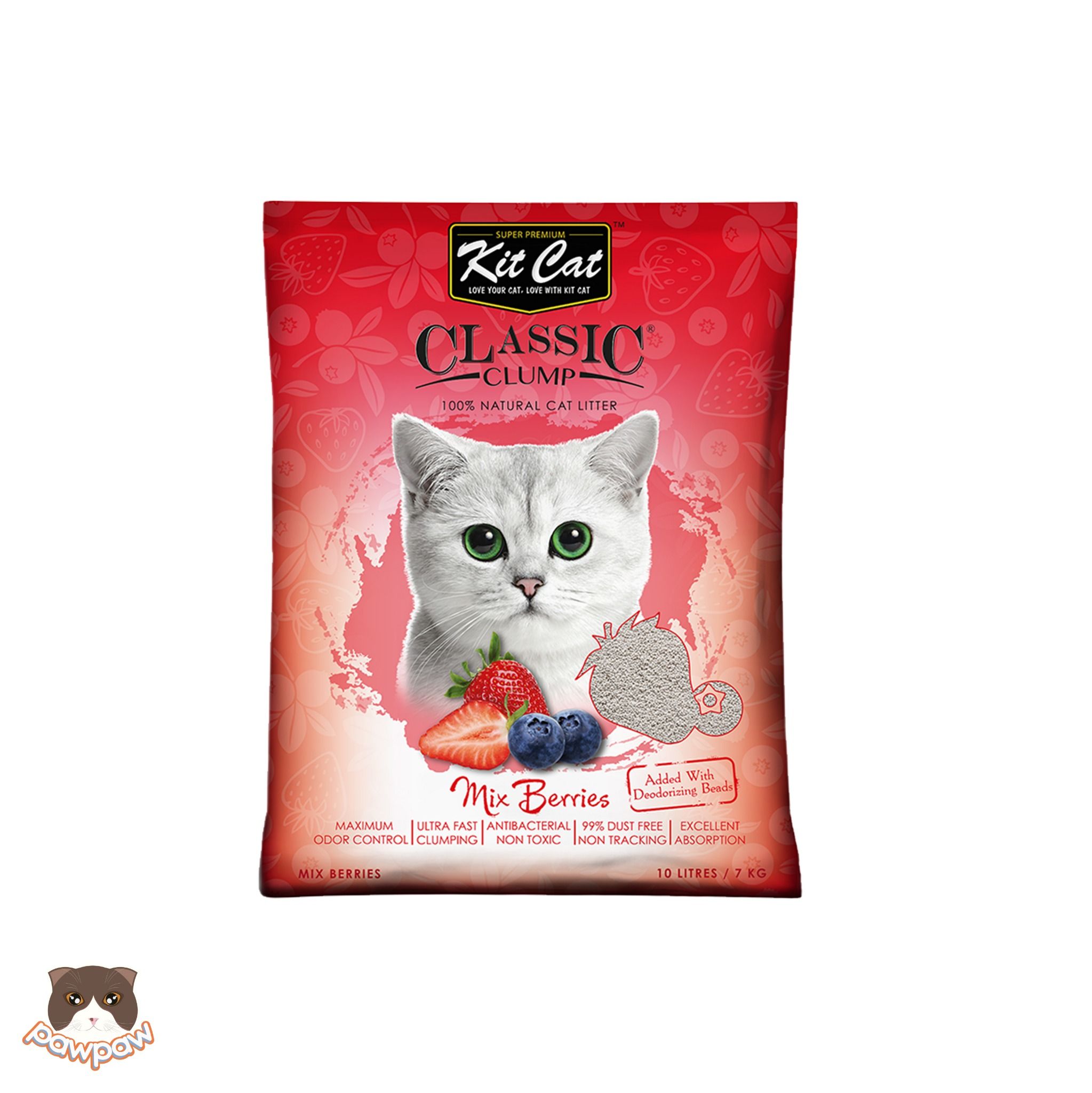  Cát đất sét Kitcat Classic 10L cho mèo 