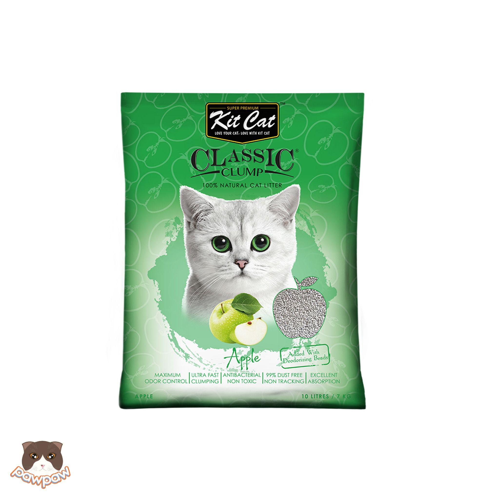 Cát đất sét Kitcat Classic 10L cho mèo