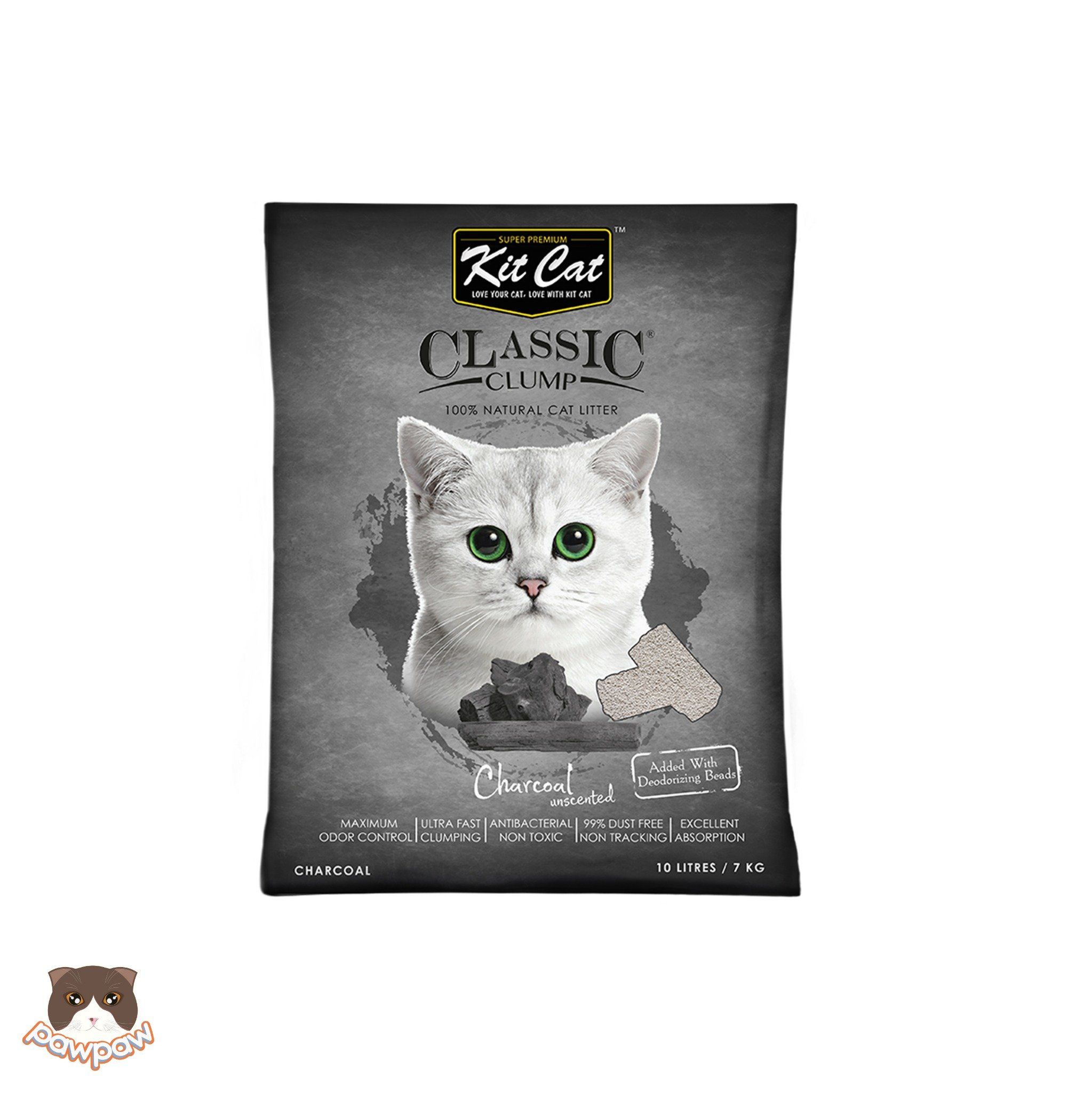 Cát đất sét Kitcat Classic 10L cho mèo