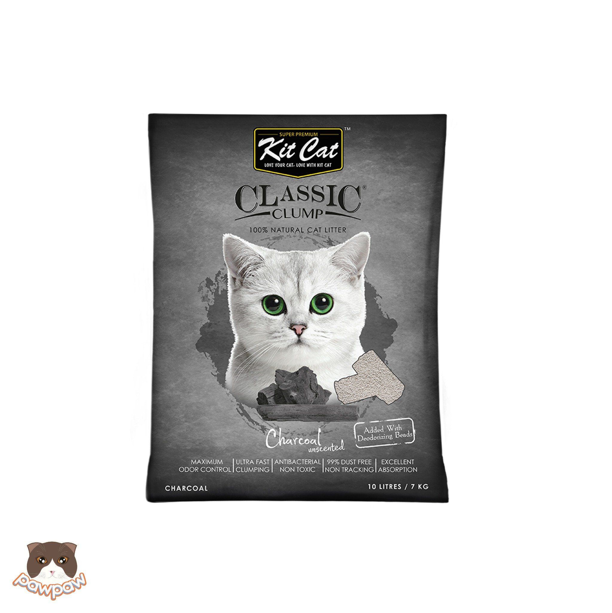  Cát đất sét Kitcat Classic 10L cho mèo 