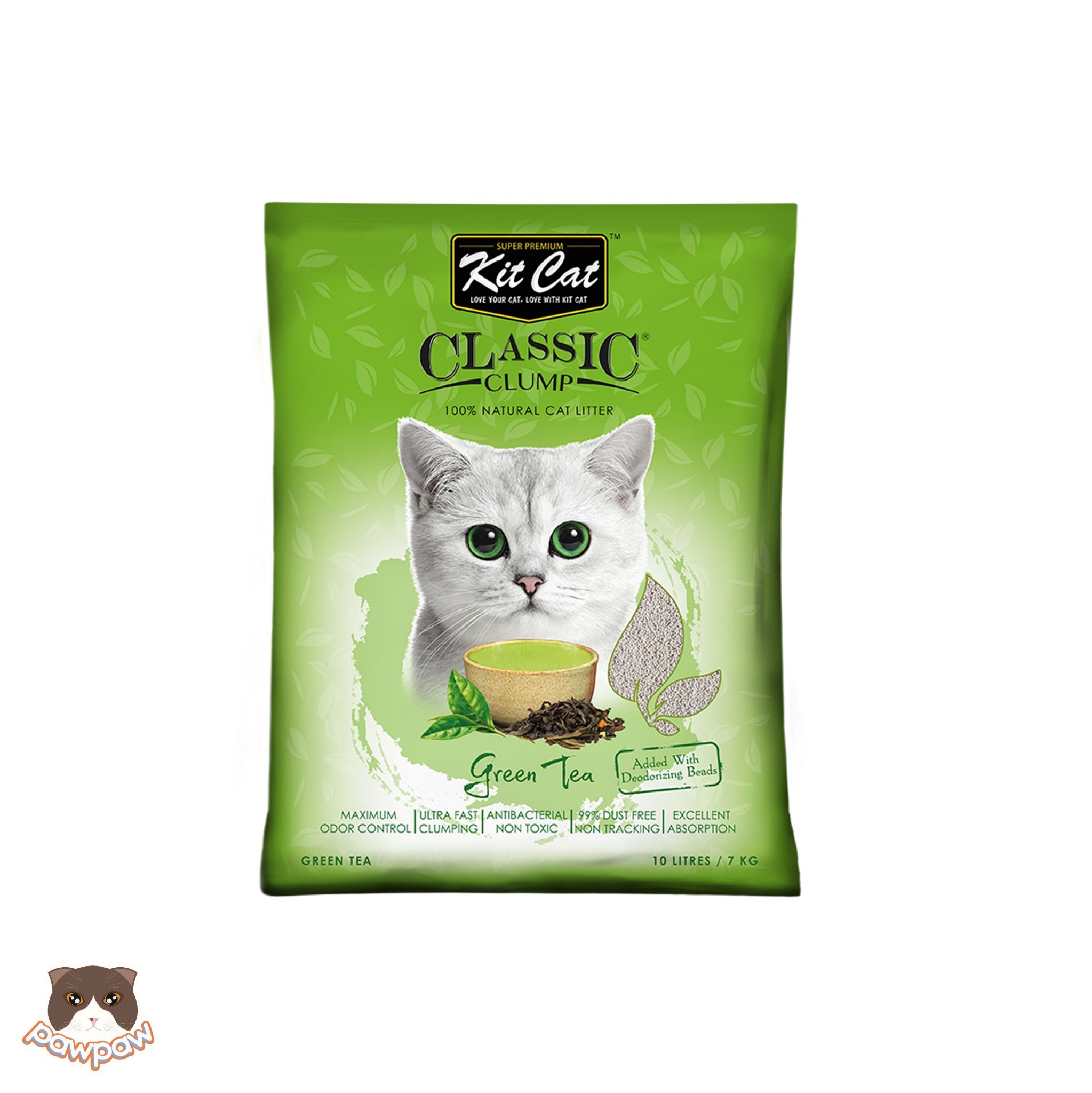 Cát đất sét Kitcat Classic 10L cho mèo