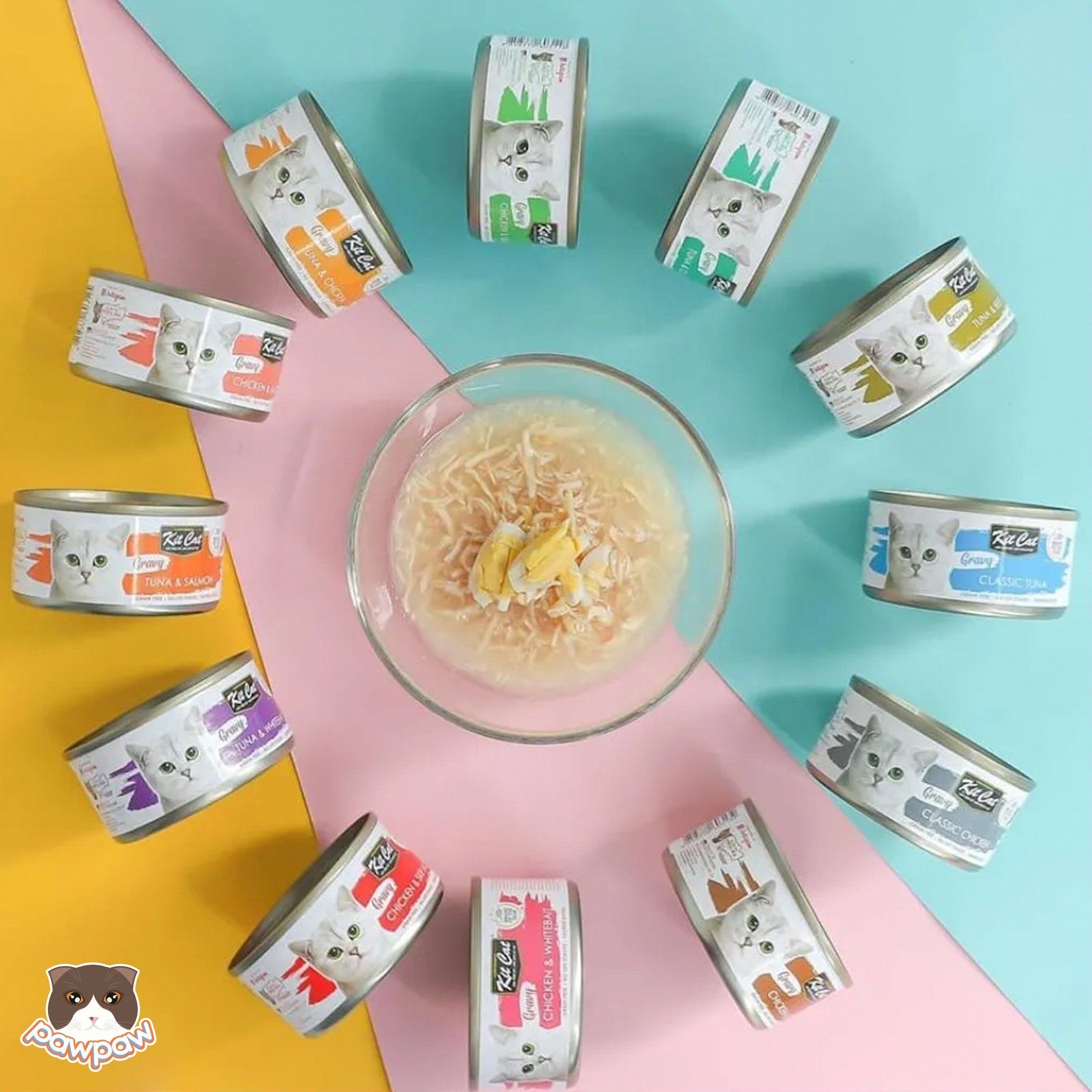 Pate dạng sốt nhiều vị Kitcat Gravy 70g cho mèo