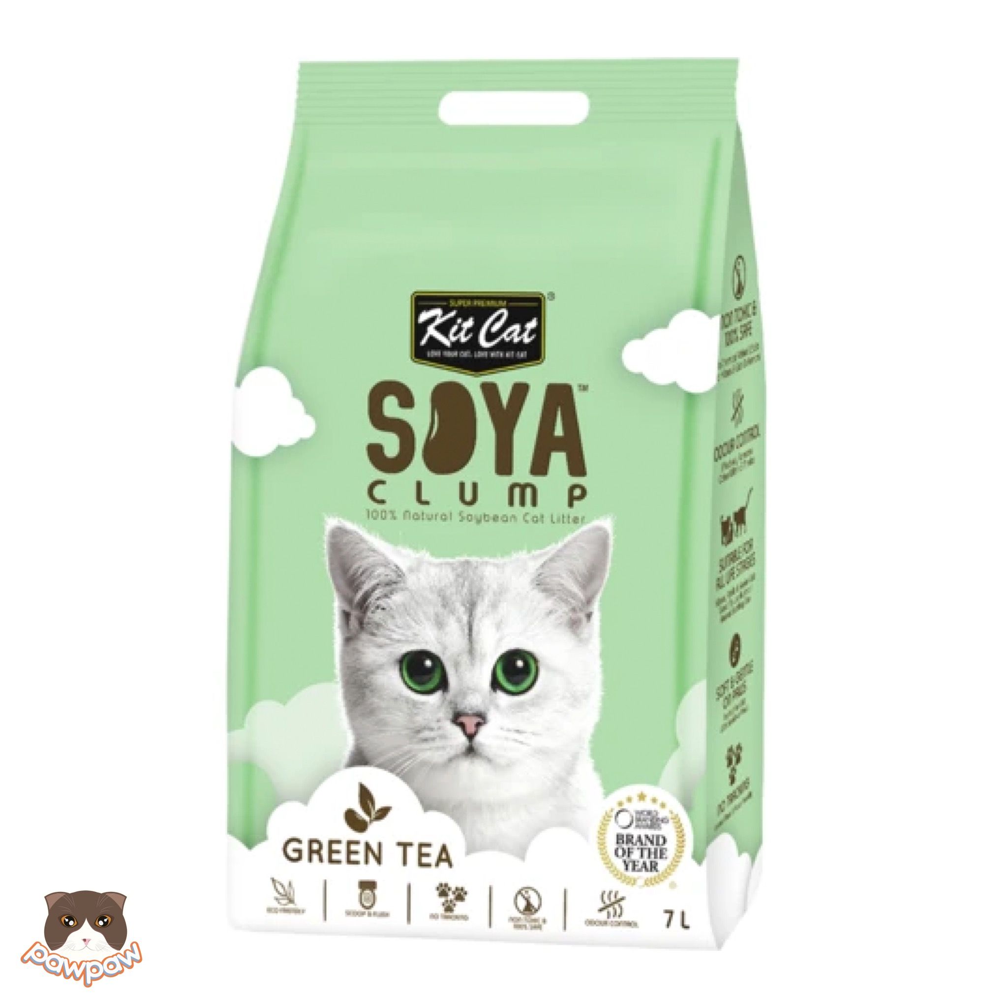Cát đậu nành Soya Clump Kitcat 7L cho mèo