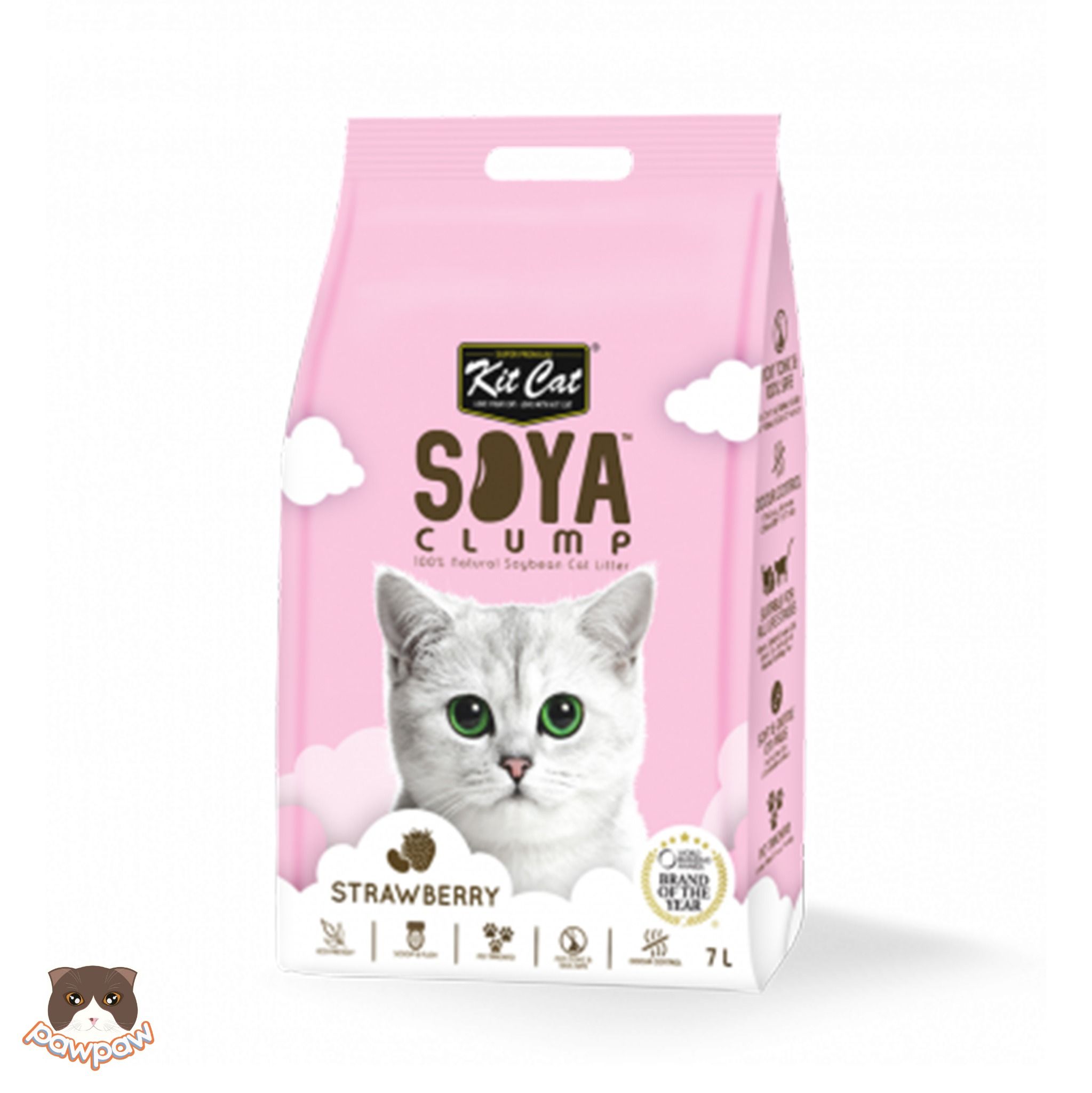 Cát đậu nành Soya Clump Kitcat 7L cho mèo