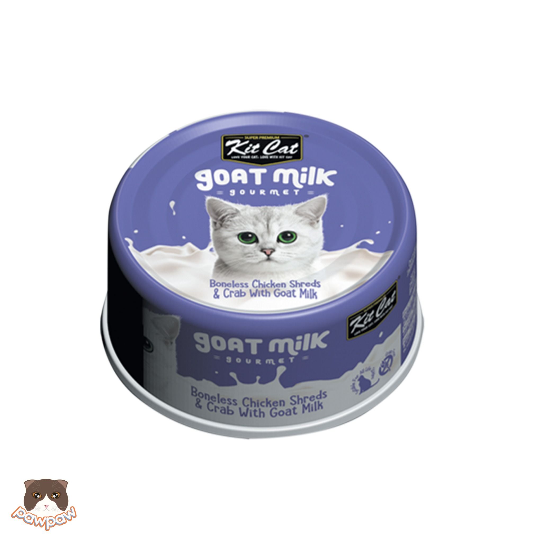  Pate sữa dê Kitcat Goat Milk 70g cho mèo 