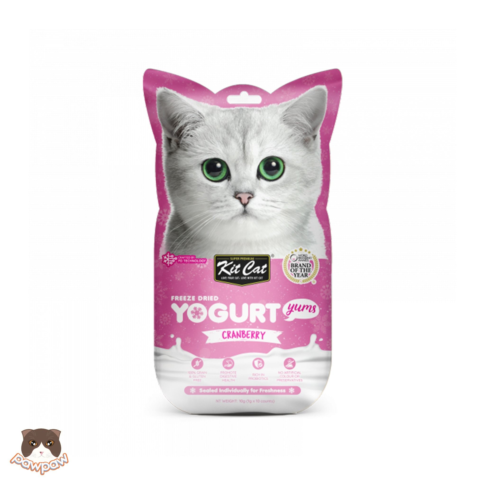 Bánh thưởng tan mịn Kitcat Yogurt Yums cho mèo