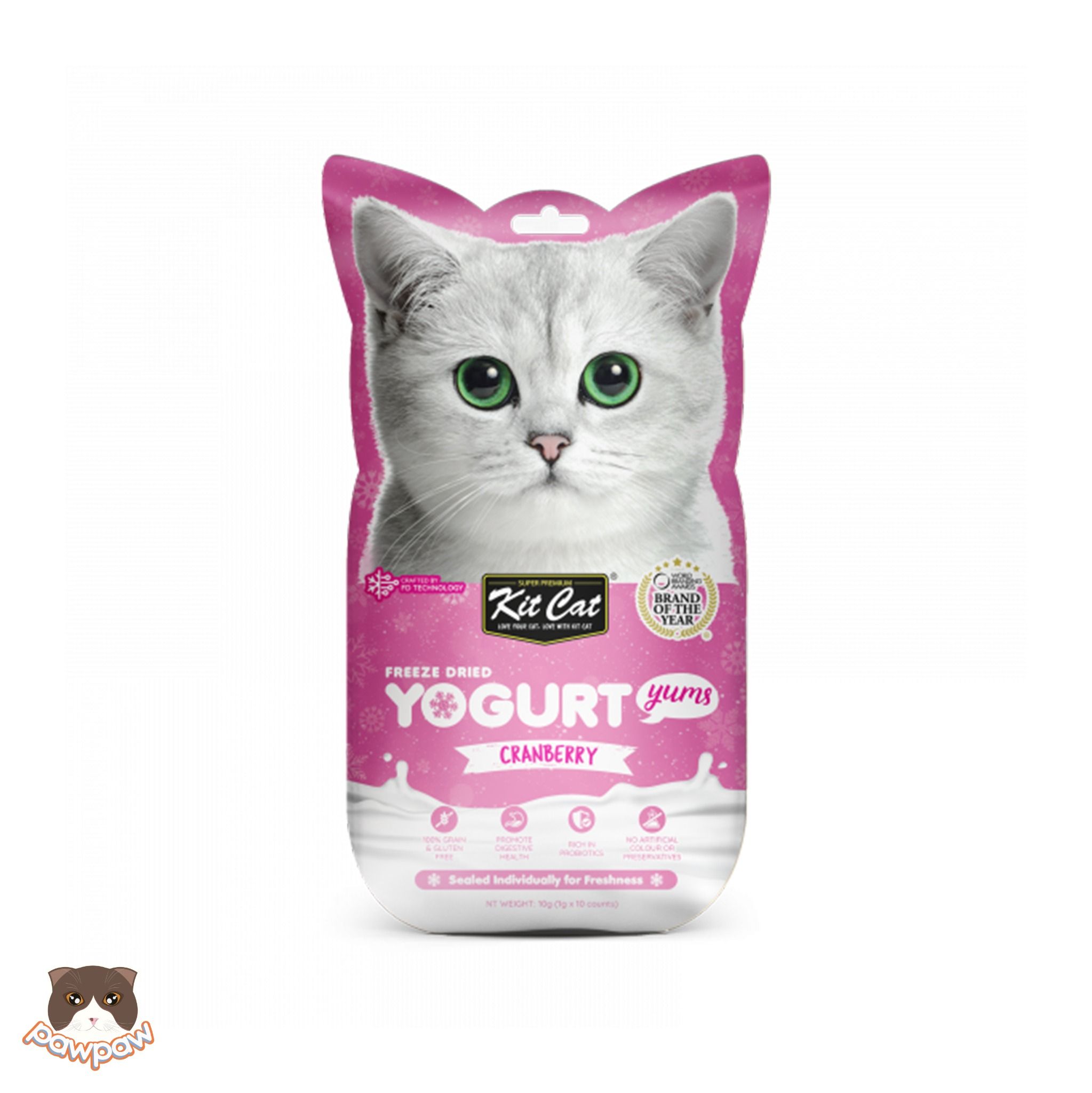  Bánh thưởng tan mịn Kitcat Yogurt Yums cho mèo 