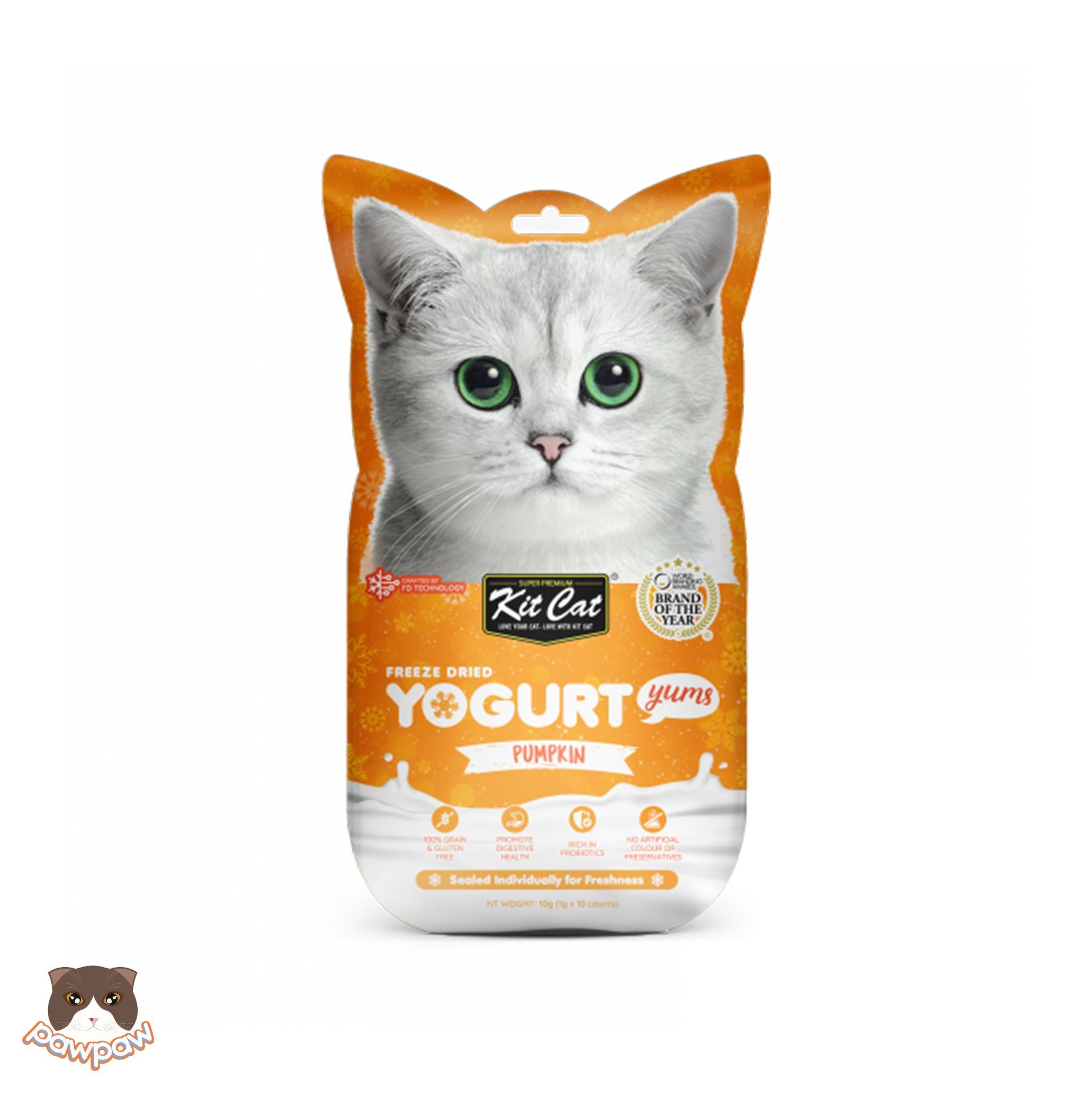Bánh thưởng tan mịn Kitcat Yogurt Yums cho mèo