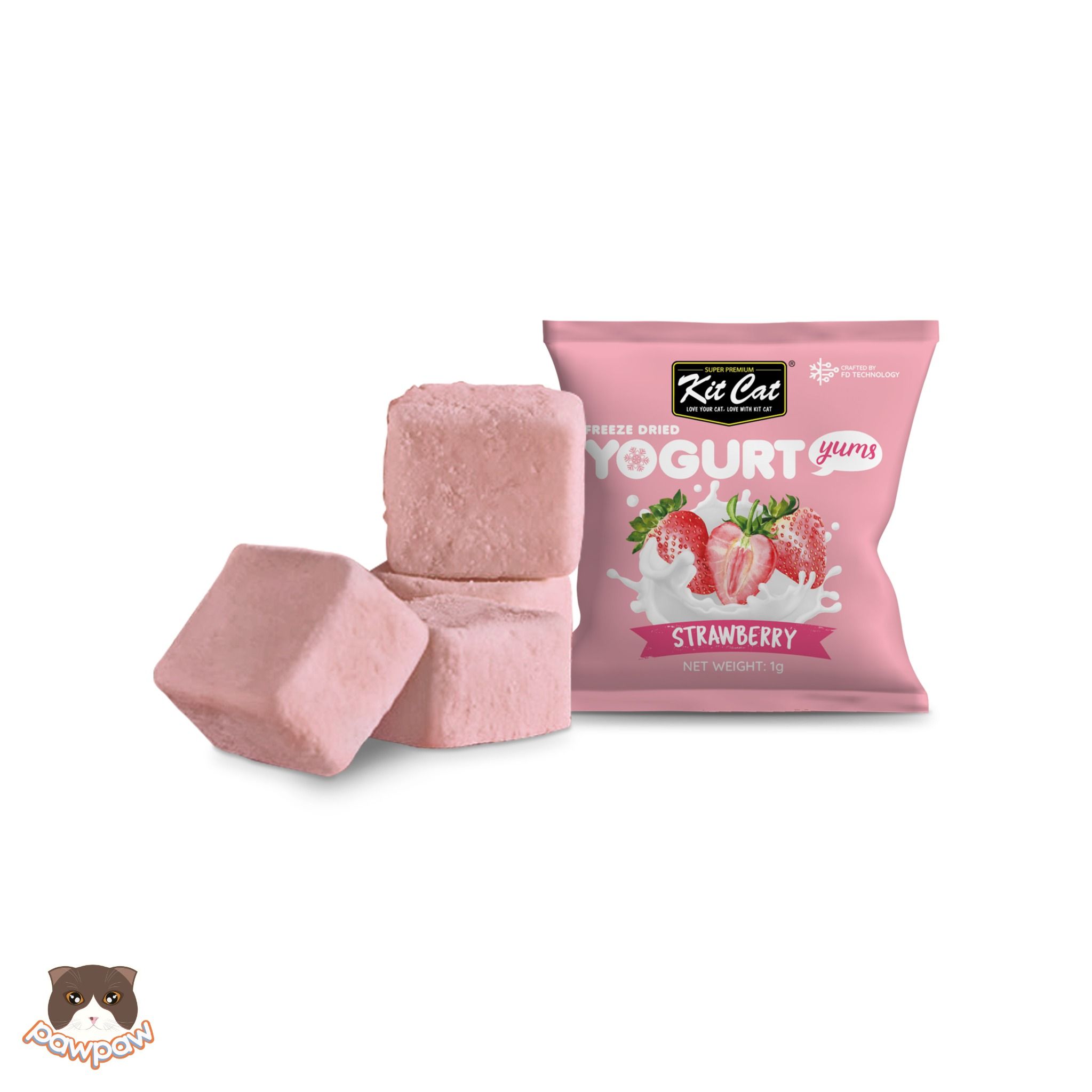 Bánh thưởng tan mịn Kitcat Yogurt Yums cho mèo