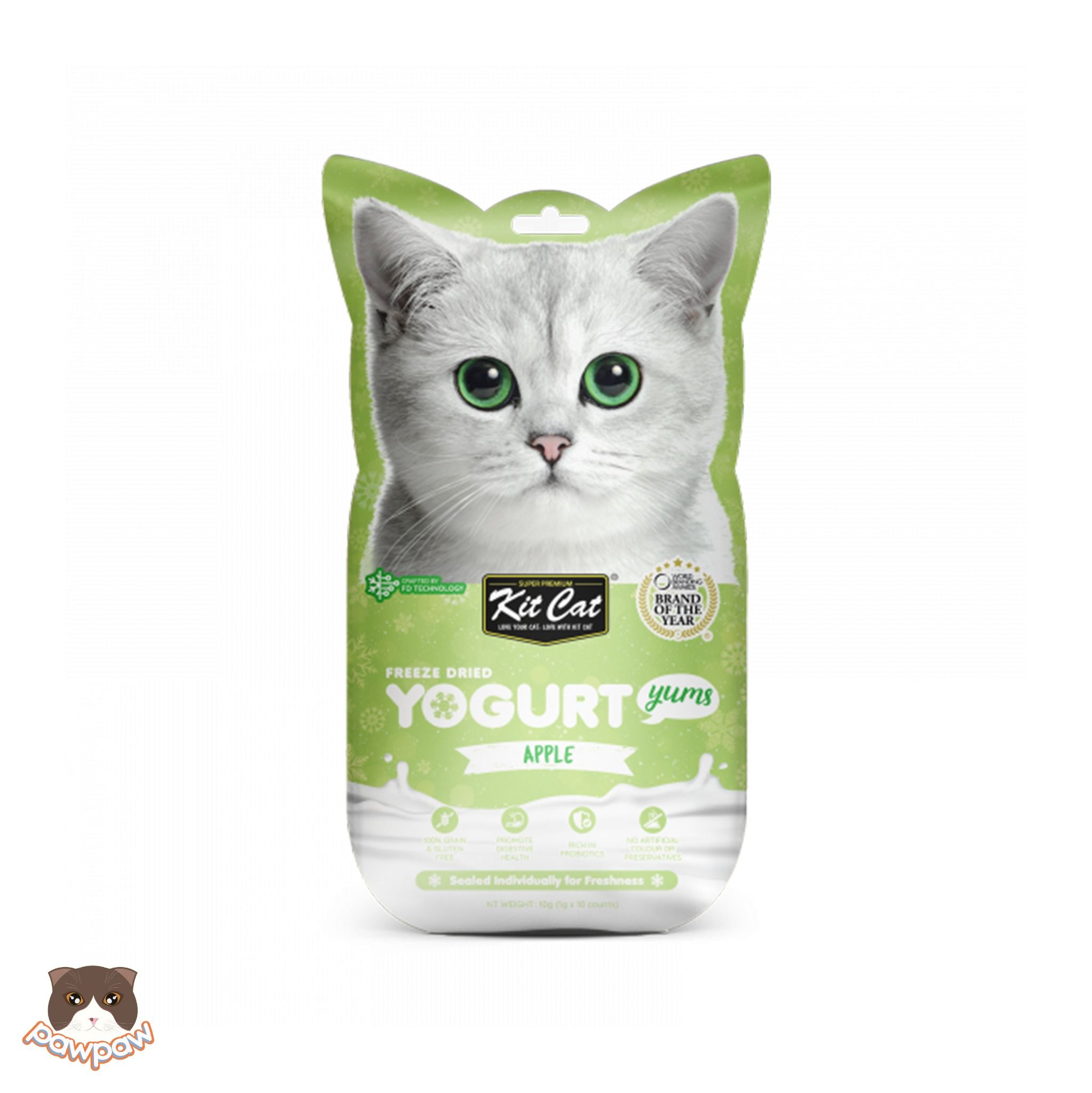 Bánh thưởng tan mịn Kitcat Yogurt Yums cho mèo
