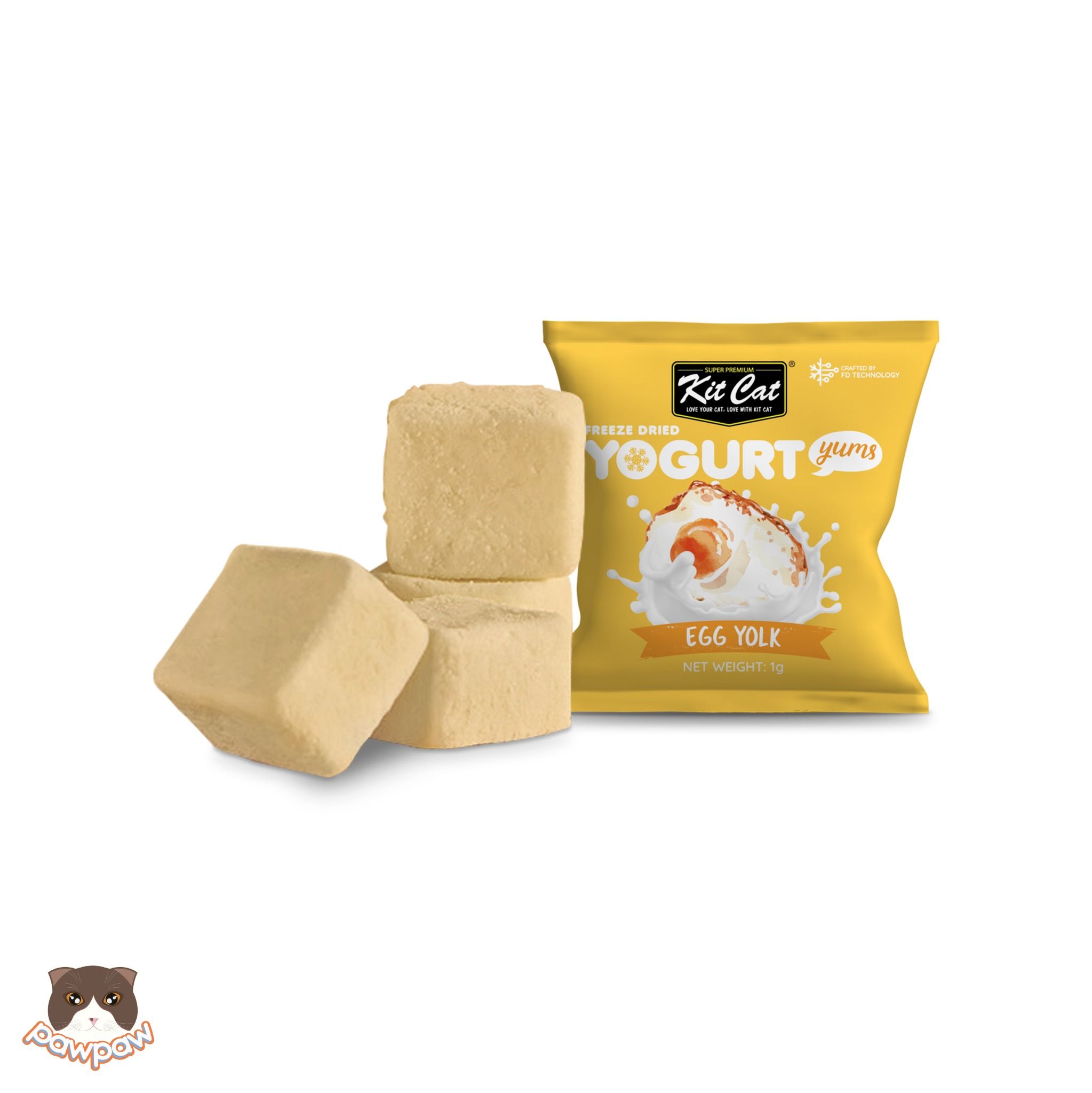 Bánh thưởng tan mịn Kitcat Yogurt Yums cho mèo