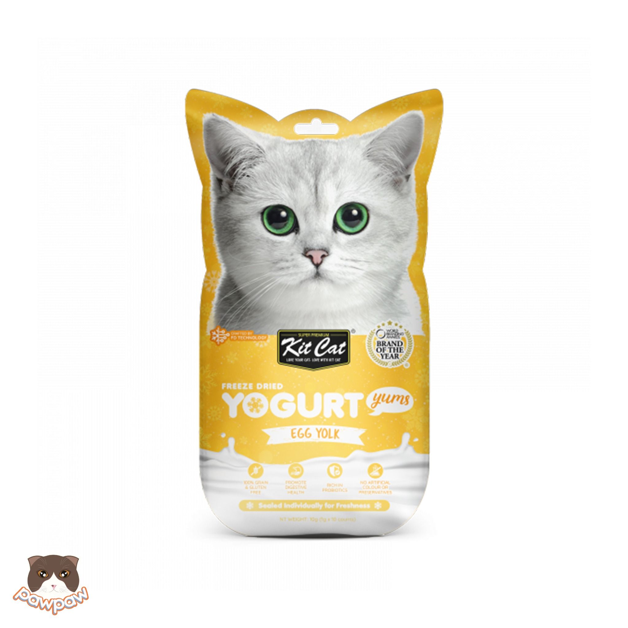 Bánh thưởng tan mịn Kitcat Yogurt Yums cho mèo