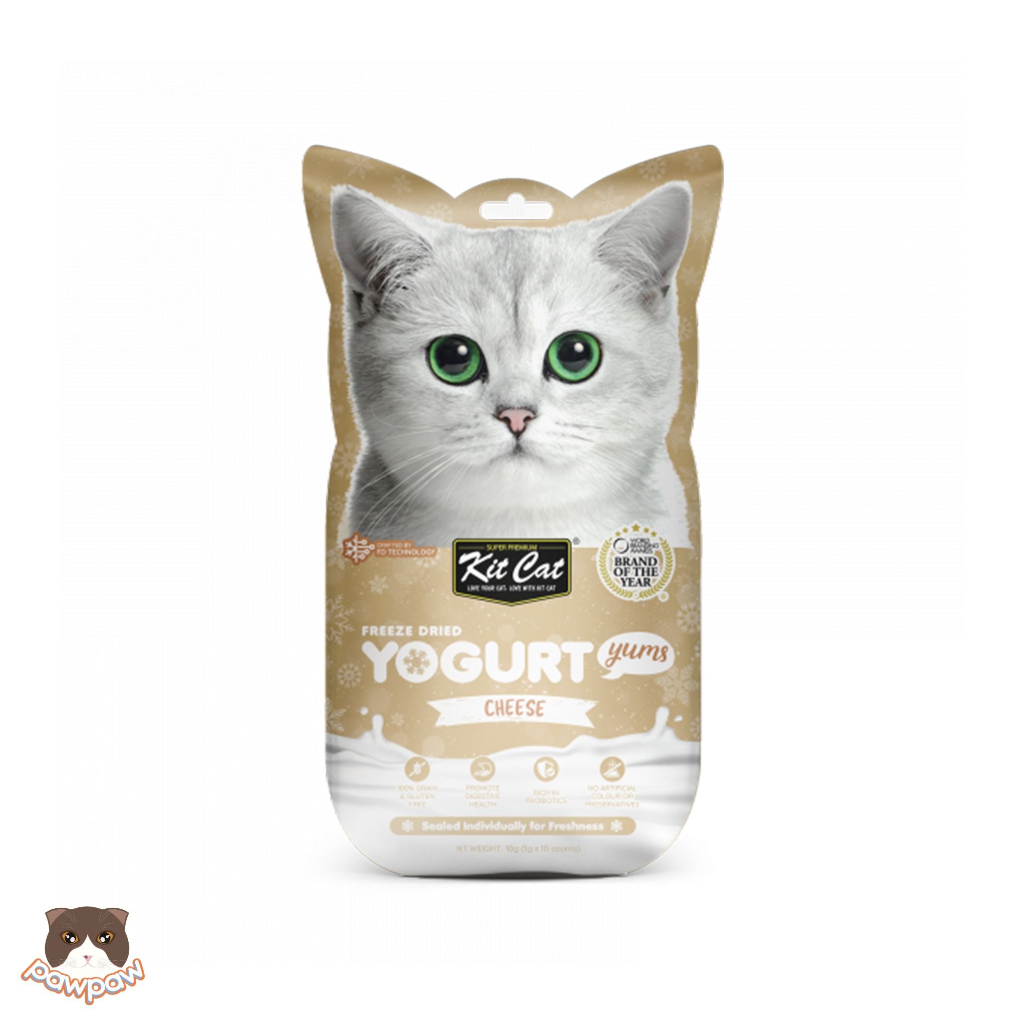 Bánh thưởng tan mịn Kitcat Yogurt Yums cho mèo