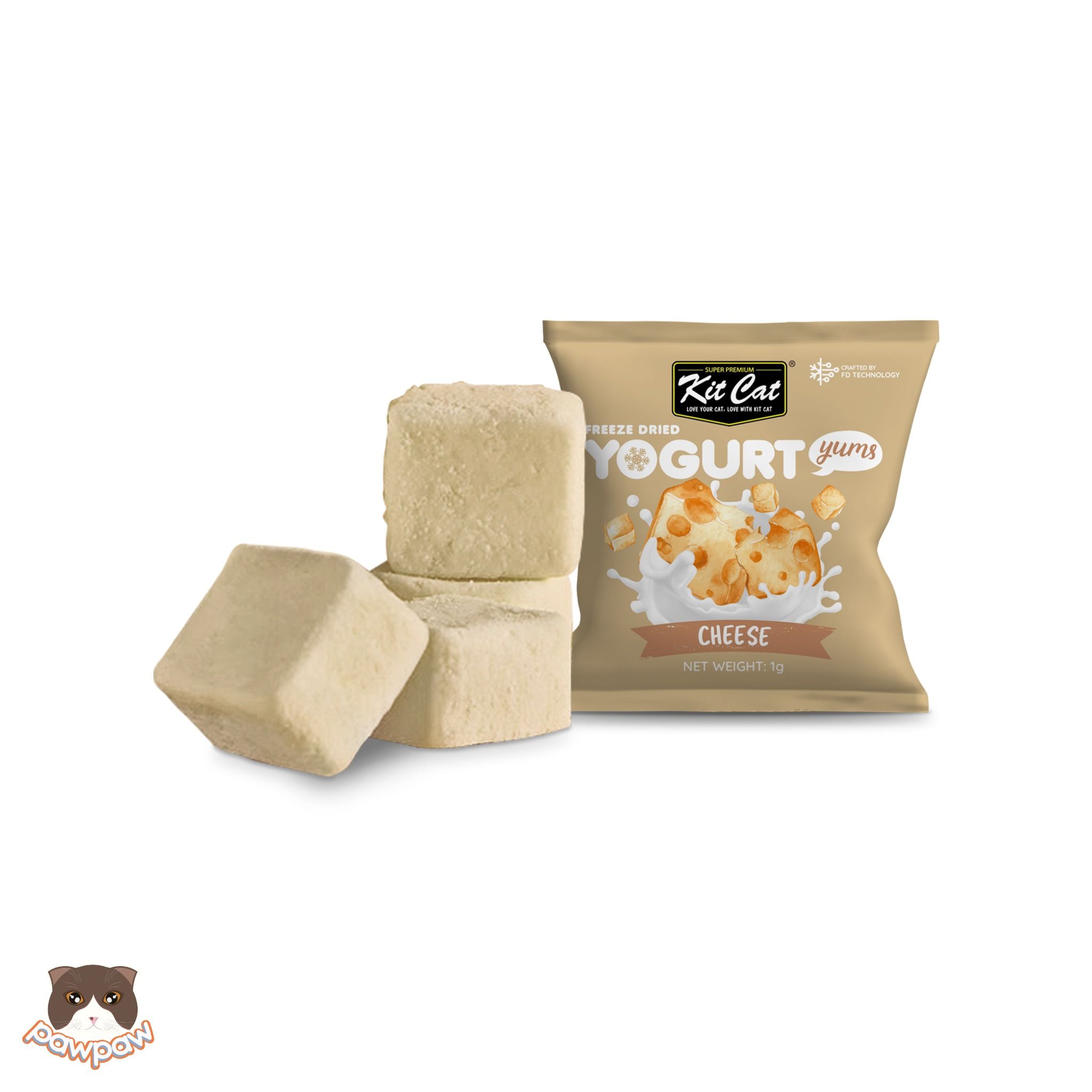 Bánh thưởng tan mịn Kitcat Yogurt Yums cho mèo