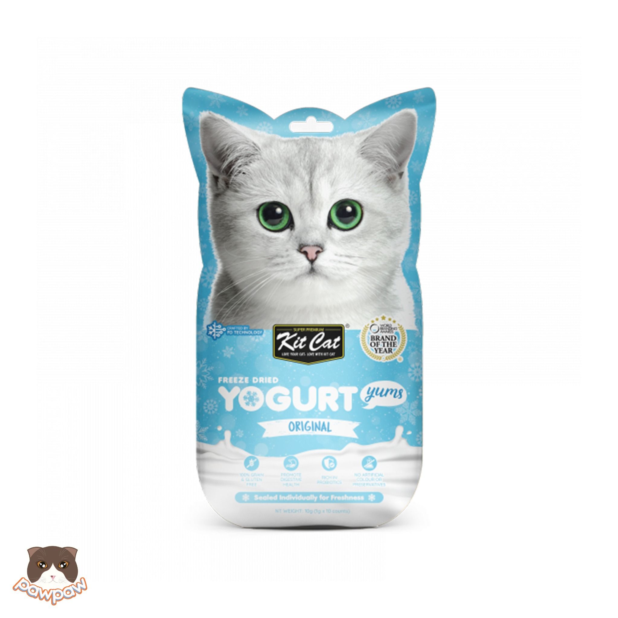 Bánh thưởng tan mịn Kitcat Yogurt Yums cho mèo