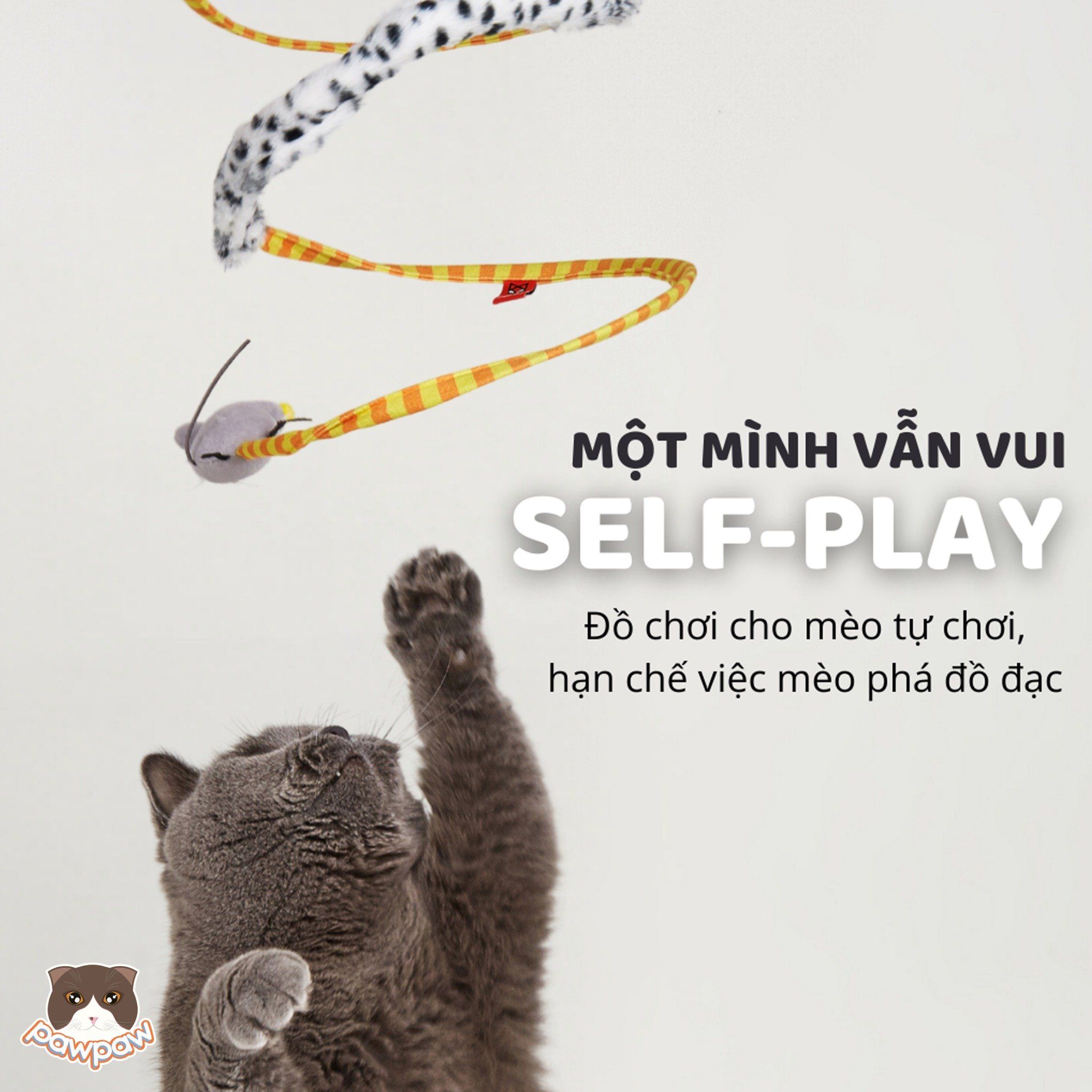 Đồ chơi hầm xoắn ốc vui nhộn FOFOS cho mèo