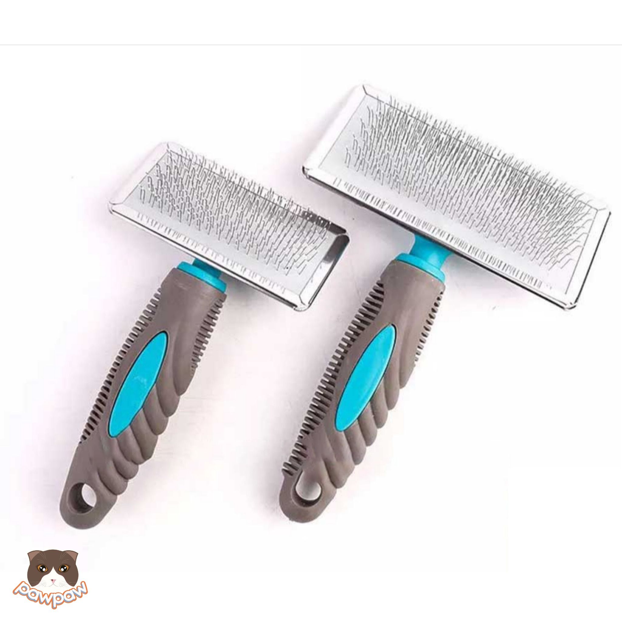Lược chải xù cán cao su cho chó mèo