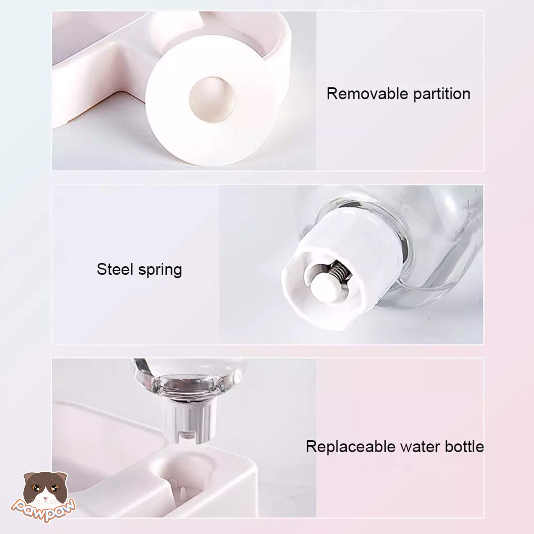 Bát ăn uống tự động đặt góc cho chó mèo