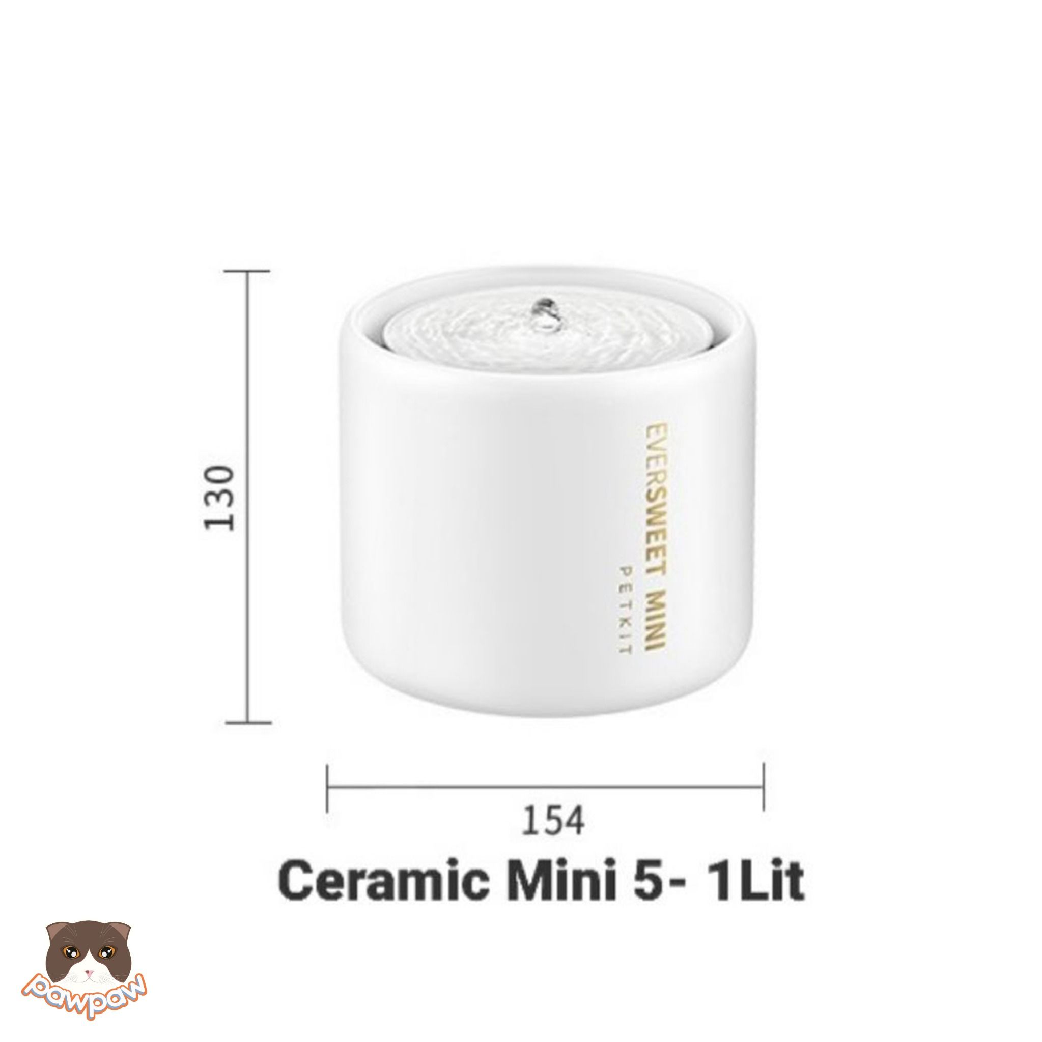 Máy uống nước vỏ gốm Petkit Eversweet Mini 1L cho chó mèo