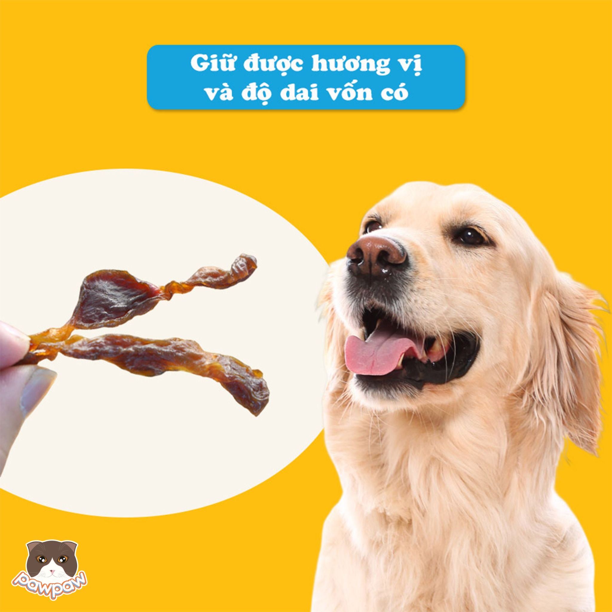  Snack mề gà sấy Doggyman 70g cho chó 